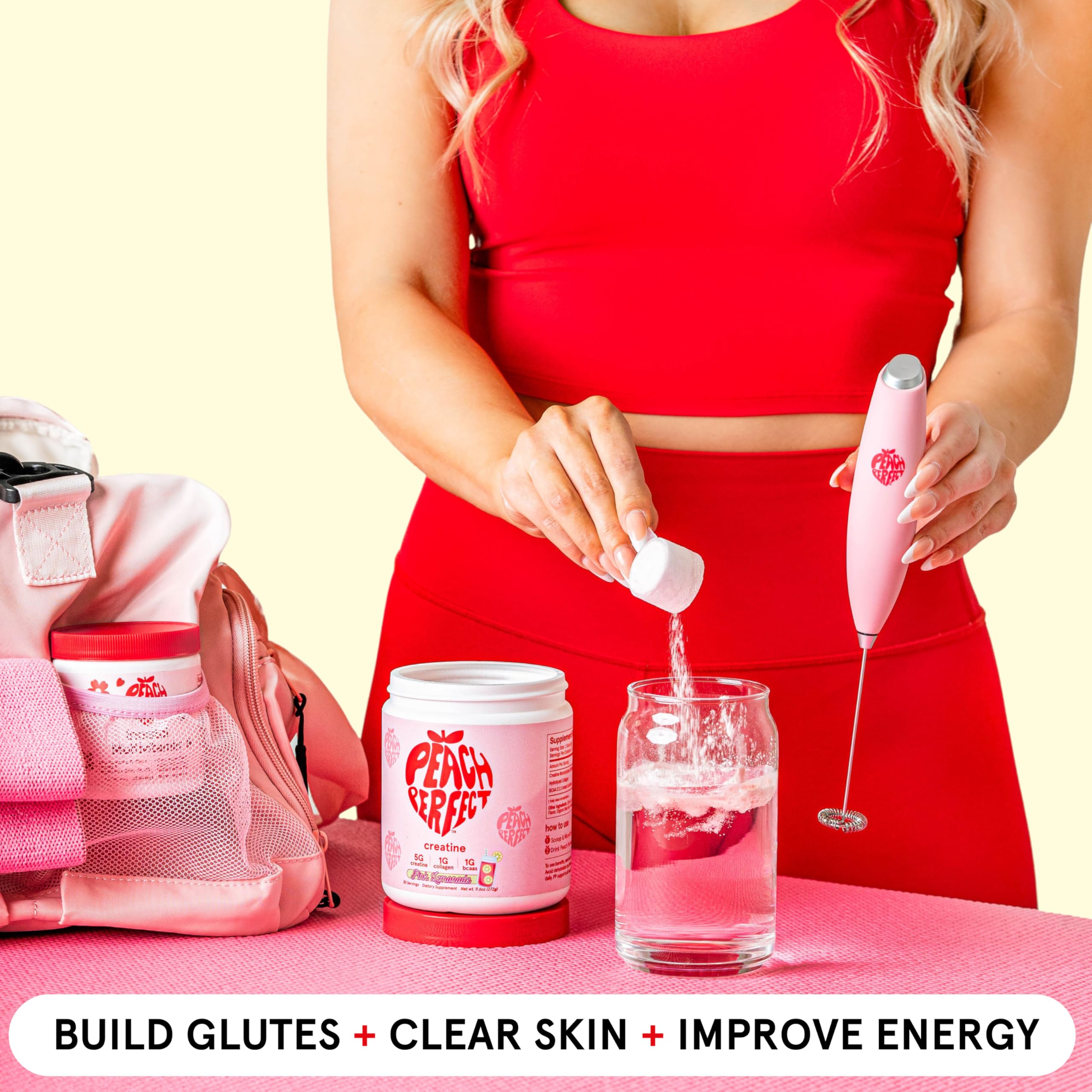 Peach Perfect Creatine Blend for Women – Micronized Creatine Monohydrate with BCAA & Collagen for Glute Strength Support – Strawberry Acai – 30 Servings Peach Perfect buy supplements canada