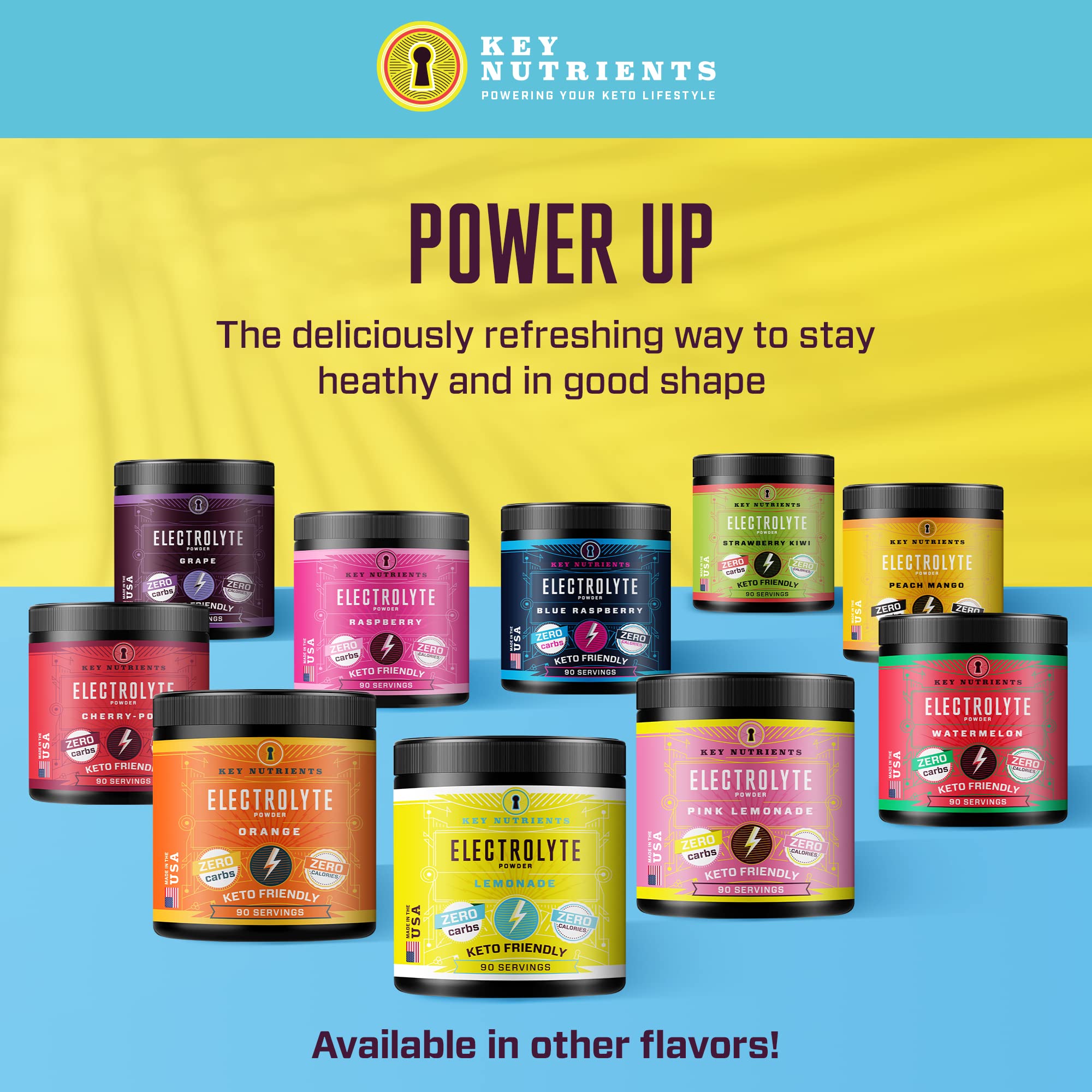 Key Nutrients Electrolytes Hydration Powder - Refreshing Lemonade Drink Mix KEY NUTRIENTS buy supplements canada