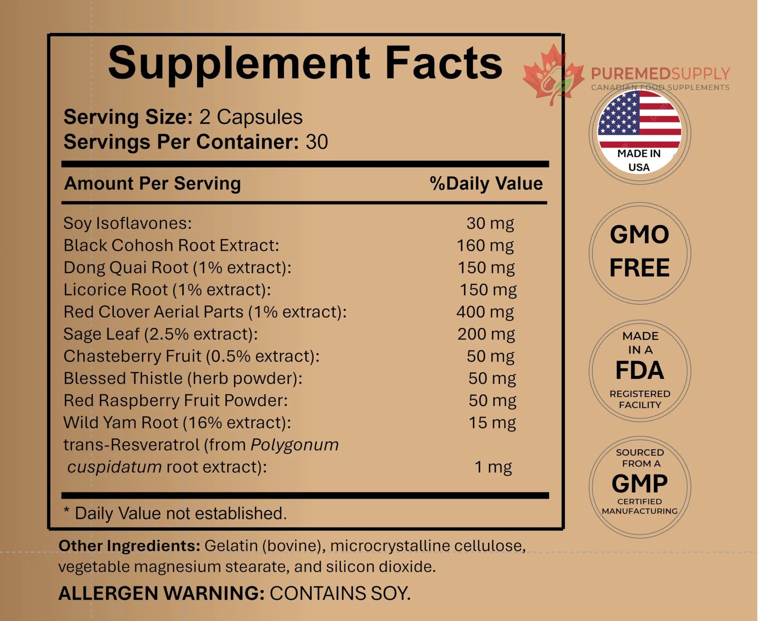 Women’s Hormonal Balance Supplement – Menopause & PMS Support – Mood, Energy & Cycle Regulation – Botanical Formula – 60 Capsules Next For Life buy supplements canada