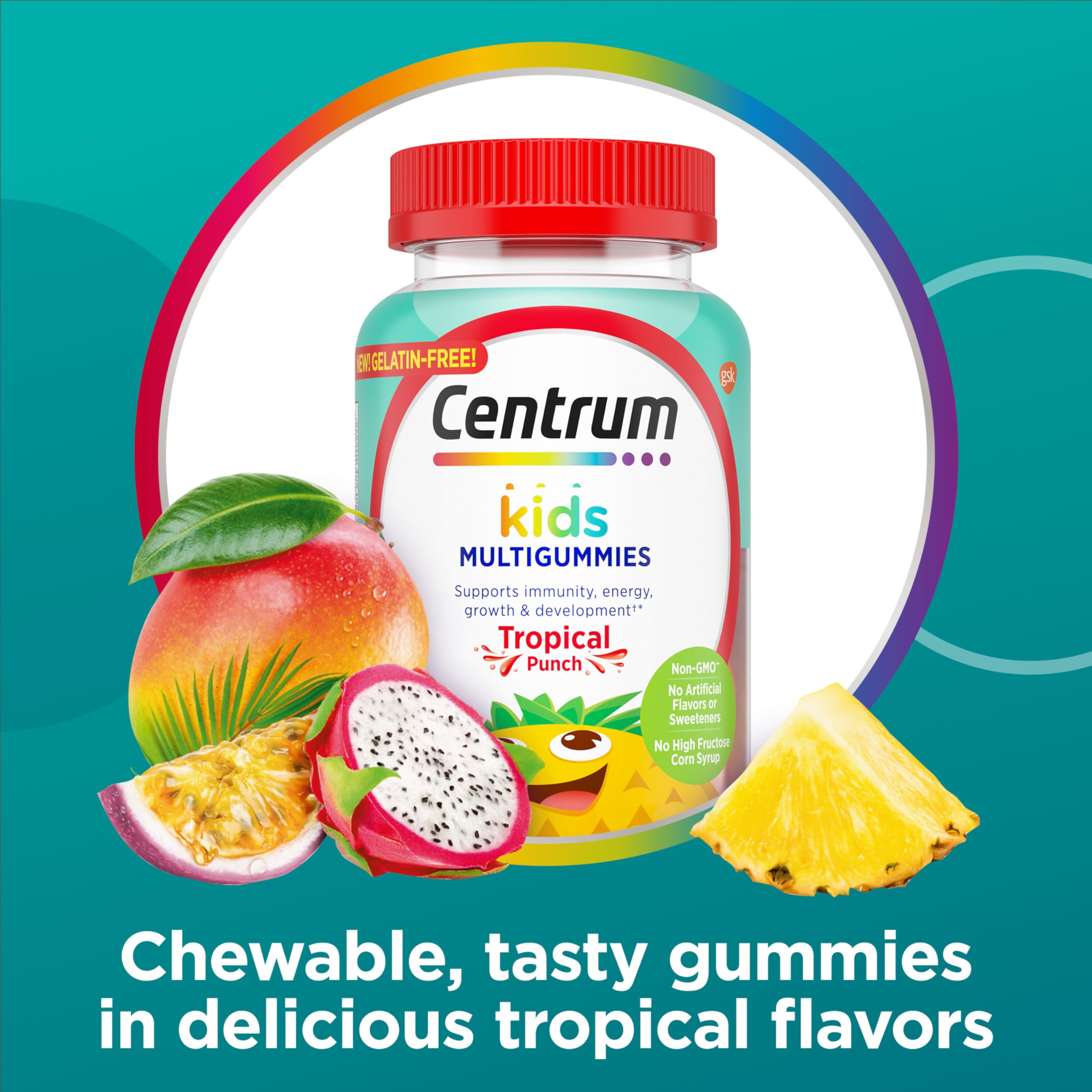 Centrum Kids Multivitamin Gummies, Tropical Punch Flavor Made With Natural Flavors, Stocking Stuffer, 150 Count, 150 Day Supply Centrum buy supplements canada
