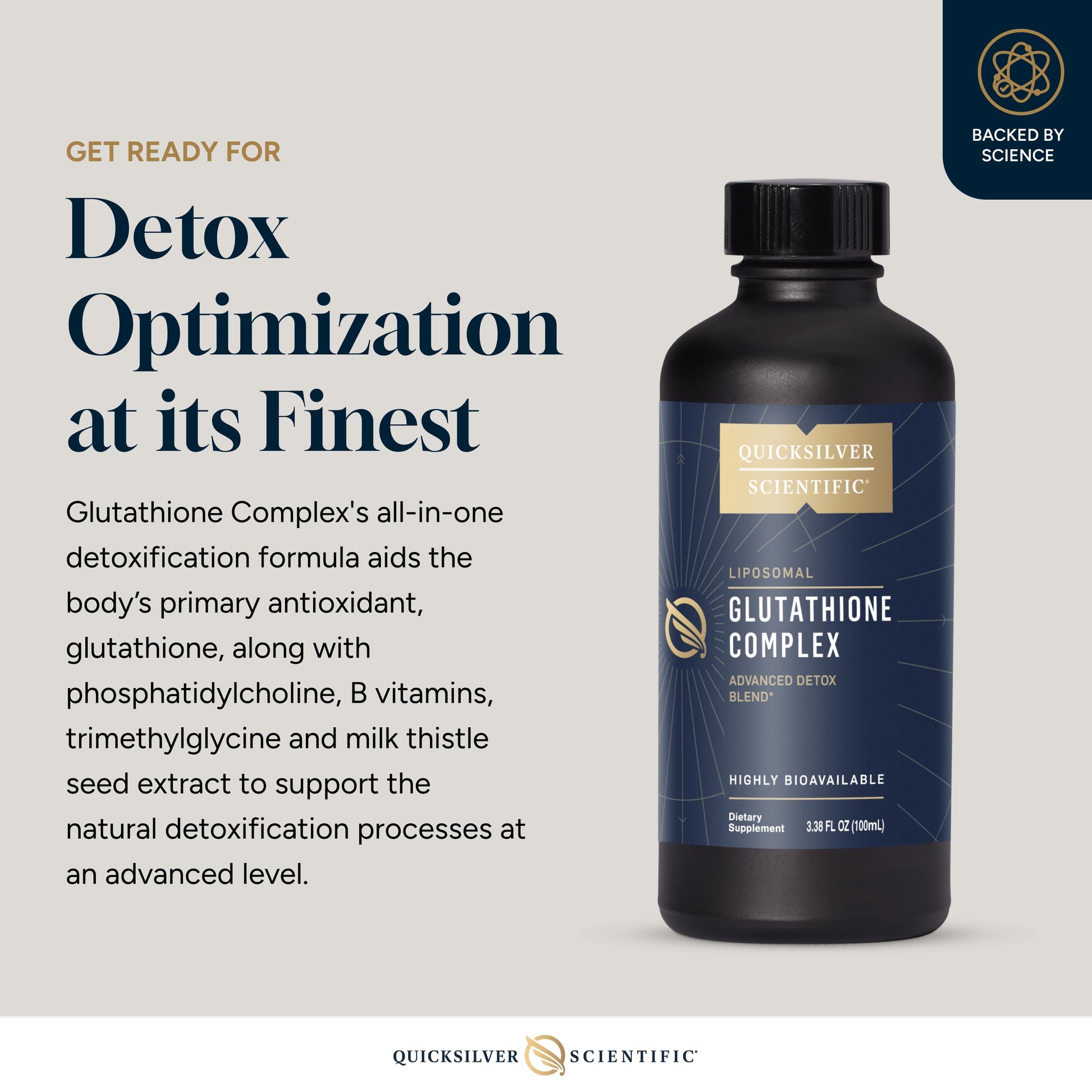 Quicksilver Scientific Glutathione Complex - Superior Absorption Antioxidant Supplement with Liquid Glutathione & Milk Thistle - Vitamin B Complex - Supplement for Daily Use (3.38 fl oz) Quicksilver Scientific buy supplements canada