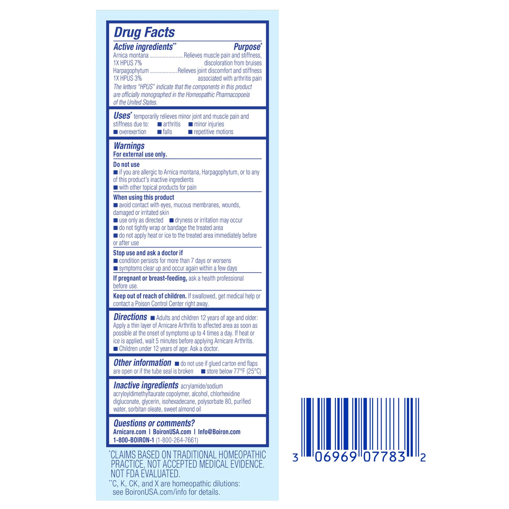 Boiron Arnicare Arthritis Cream Pump for Pain Relief of Knees, Hands, Wrists, Elbows, Joints & Muscles – Quickly Absorbed & Fragrance-Free – 4.2 oz Boiron buy supplements canada