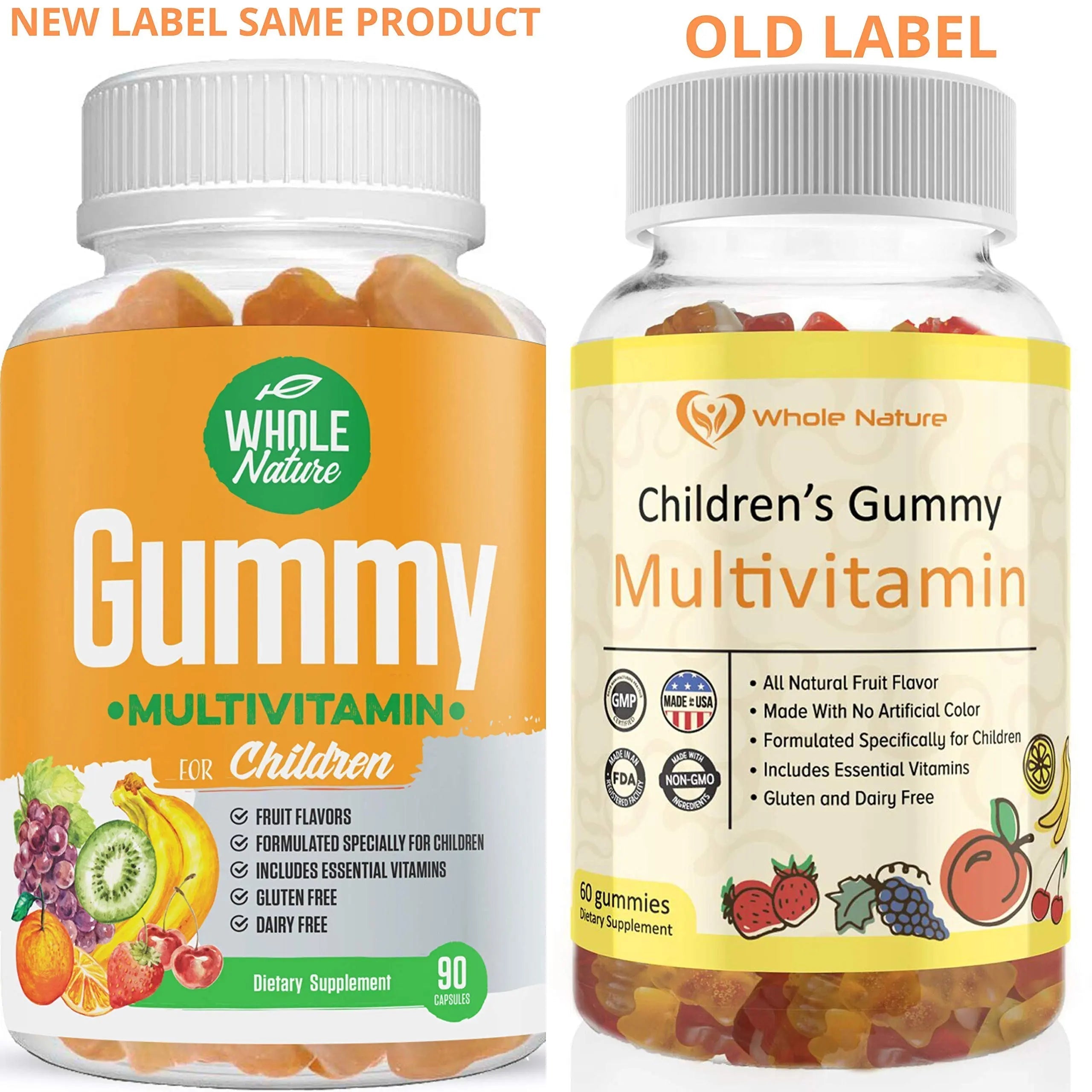 Whole Nature Kids Gummy Multivitamin - Complete Daily Essentials Childrens Vitamins and Minerals for Overall Wellness, 90 Gummies Whole Nature buy supplements canada