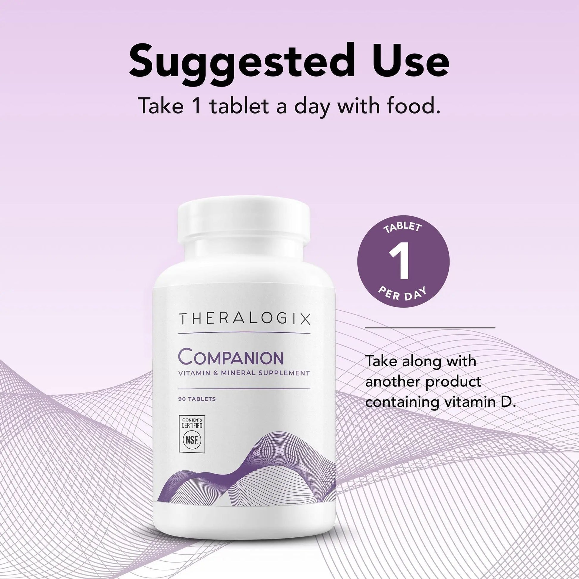 Theralogix Companion Multivitamin & Mineral Supplement - 90-Day Supply - Supplement for Women & Men Without Iron, Vitamin D Theralogix buy supplements canada
