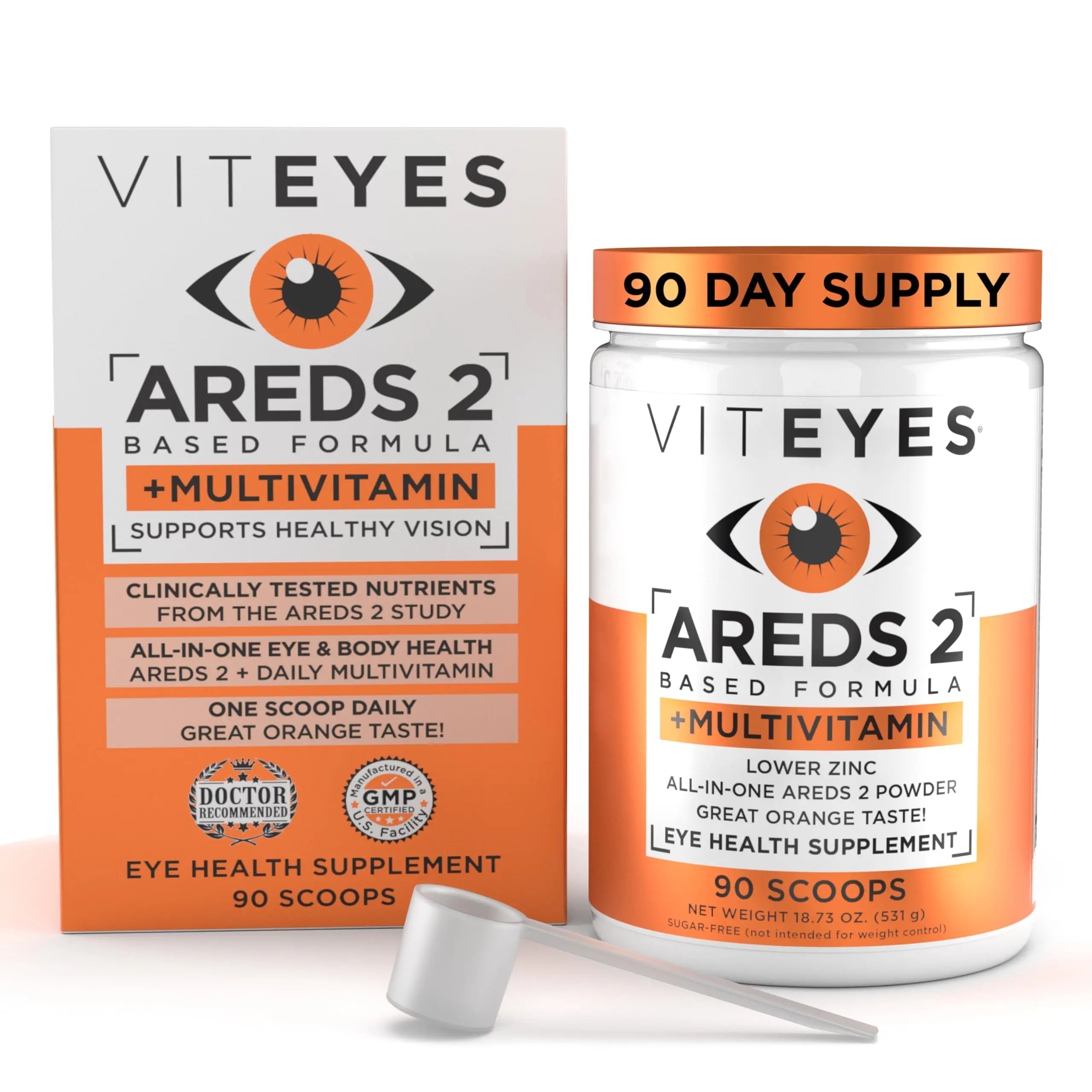 Viteyes AREDS 2 Powder + Multivitamin All-in-One, Macular Protection, Alternative to AREDS 2 chewables, No Pills, Lutein & Zeaxanthin Viteyes buy supplements canada