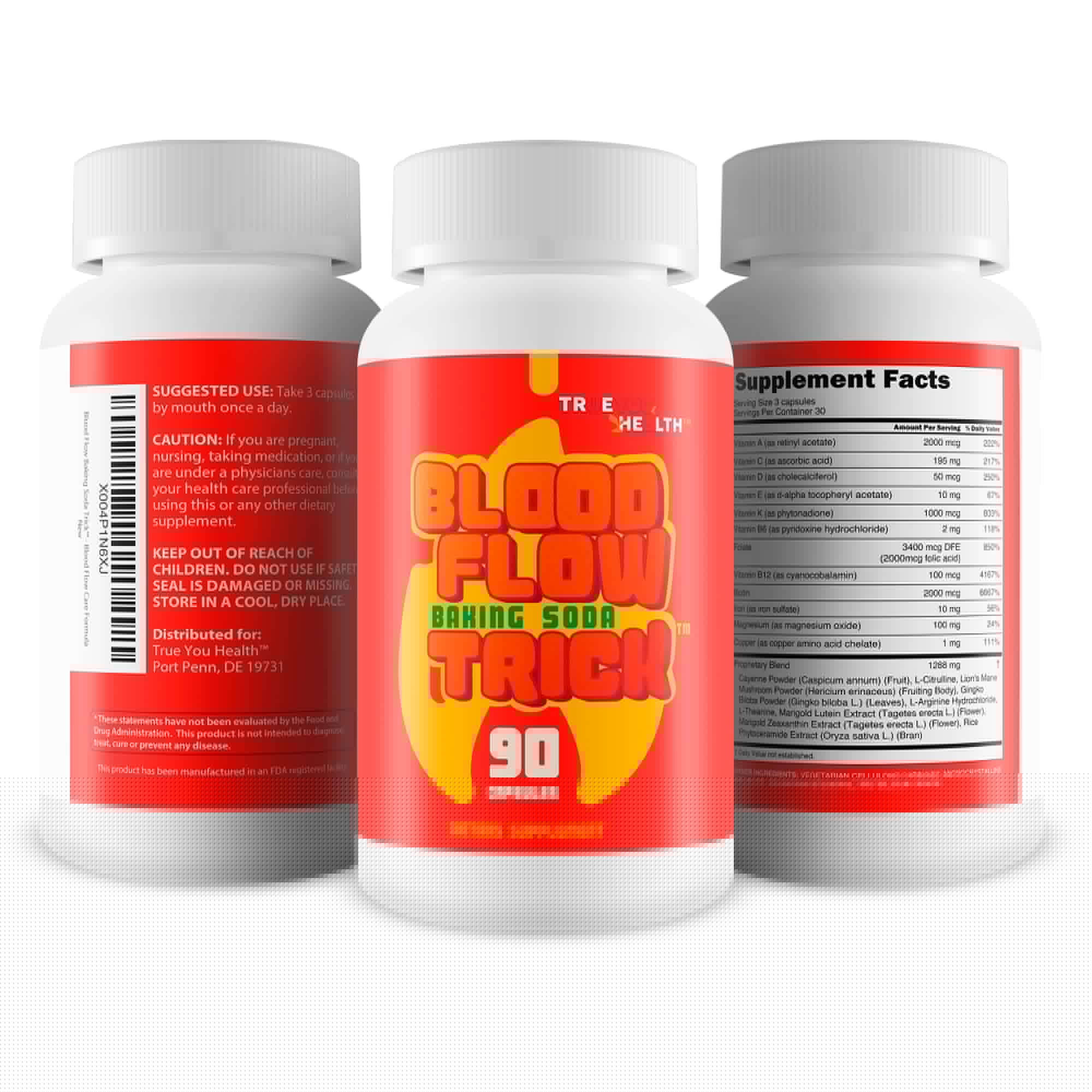 Baking Soda Trick for Men - Our Best Blood Flow Pills - Male Circulation Supplement for Advanced Blood Flow Care - Natural Circulation Supplements - Blood Circulation Supplements for Men True You Health buy supplements canada