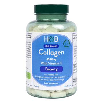 Holland & Barrett Bovine Collagen Tablet 3000mg - Type I Collagen Peptides - Hydrolysed Collagen with Vitamin C - Hair, Skin & Nails Holland & Barrett buy supplements canada
