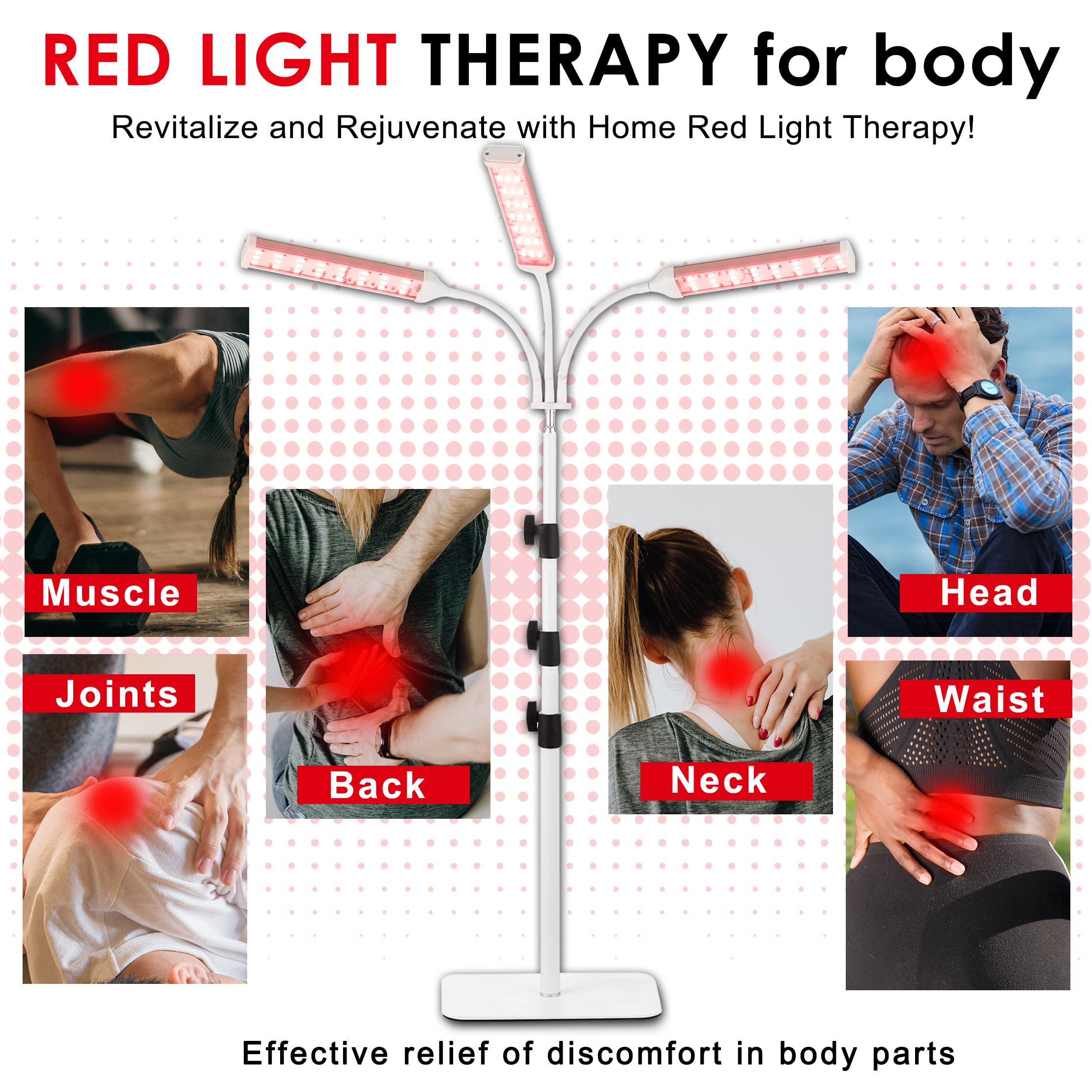 Akarishin Red Light Therapy Lamp- 660nm Red Light,850nm & 940nm Infrared Light Therapy Akarishin buy supplements canada