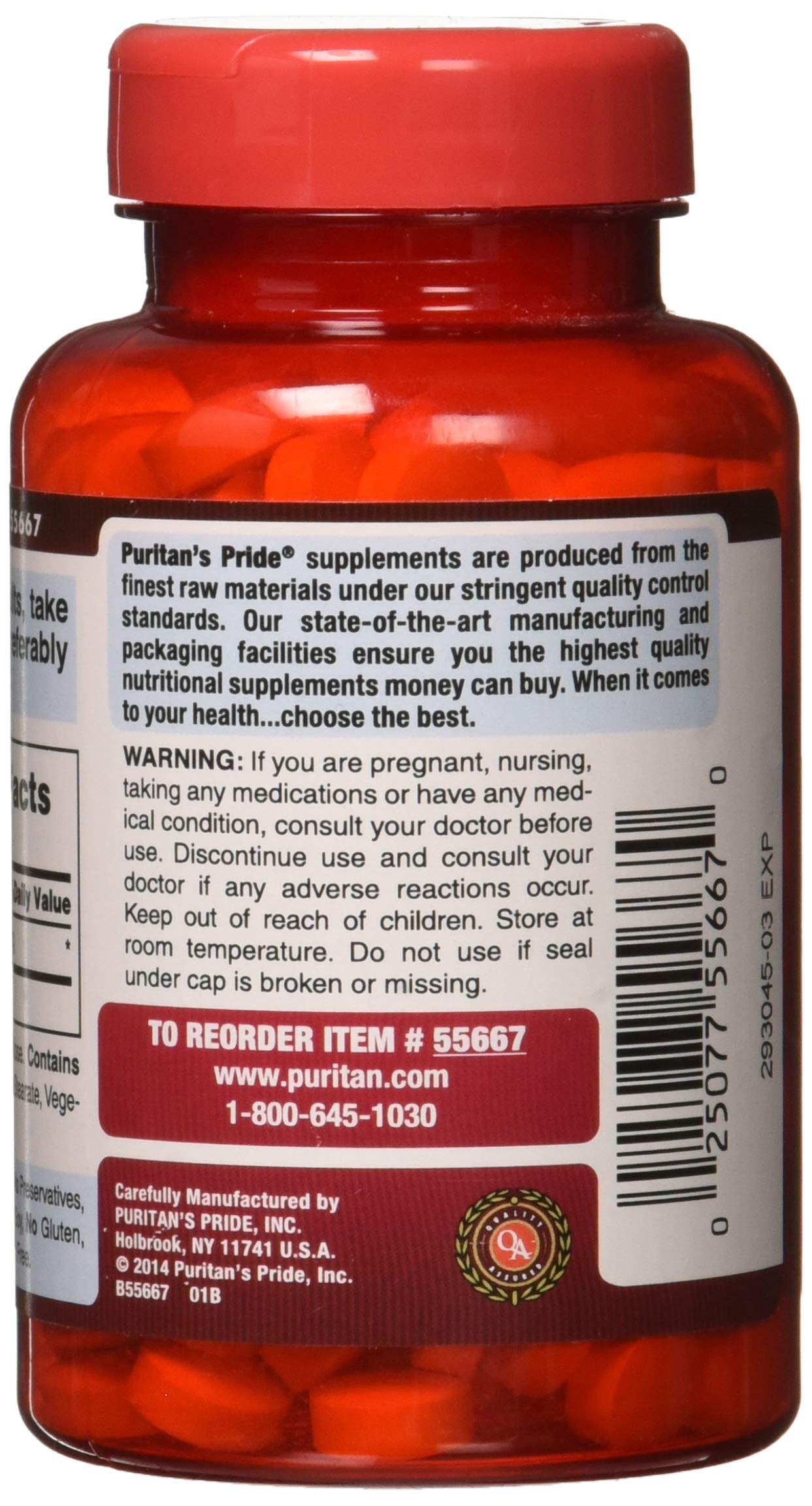 Puritan's Pride Apple Cider Vinegar 600 mg Tablets, 200 Count (Packing May Vary) Puritan's Pride buy supplements canada