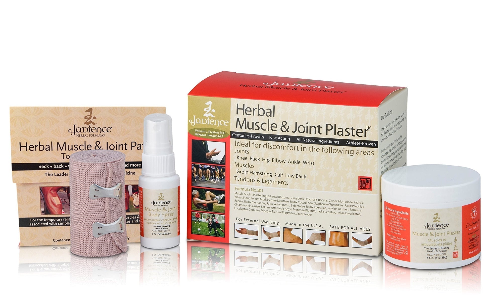Injury Pain Relief Kit: Deep Muscle Pull Recovery, Joint Support, Sciatic Nerve | Dit Da Jow Athletic Topical Analgesic Formulas for Neck, Shoulders, Arms, Back, HIPS, Knees & Ankles by Jadience JADIENCE buy supplements canada