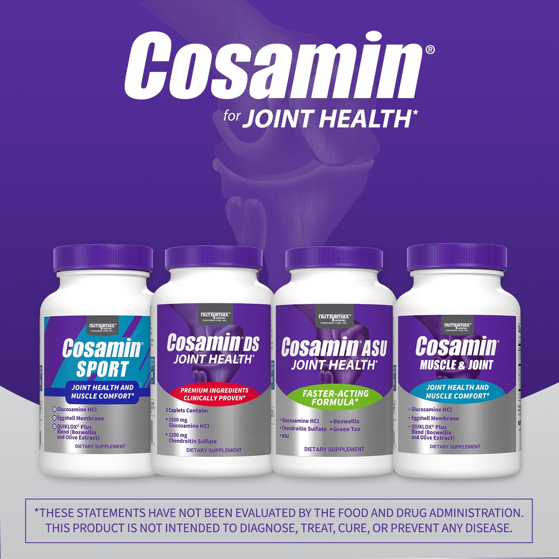 Cosamin Nutramax Muscle & Joint, Works to Decrease Cartilage Breakdown, Joint Health Supplement, Adult Men and Women Joint Health, 74 Capsules Cosamin buy supplements canada