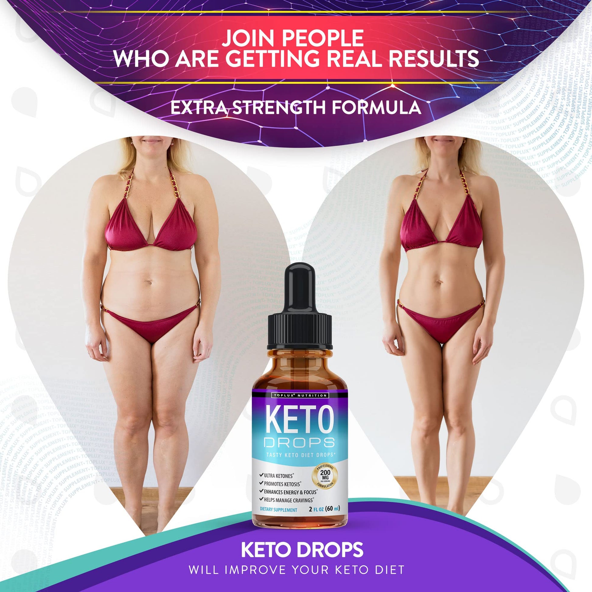 Keto Diet Drops Weight Loss Ketogenic Supplement - Premium Fat Burner Formula Toplux buy supplements canada
