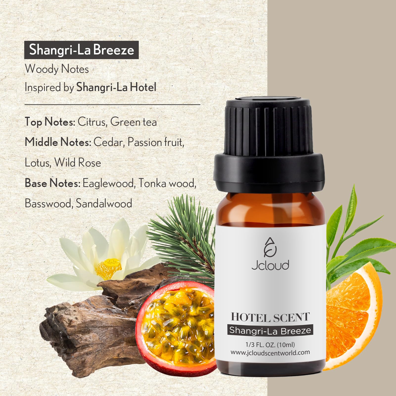 JCLOUD Shangri-La Breeze Essential Oil Inspired by Shangri-La Hotel | Hotel Collection - Pure Aromatherapy JCLOUD buy supplements canada