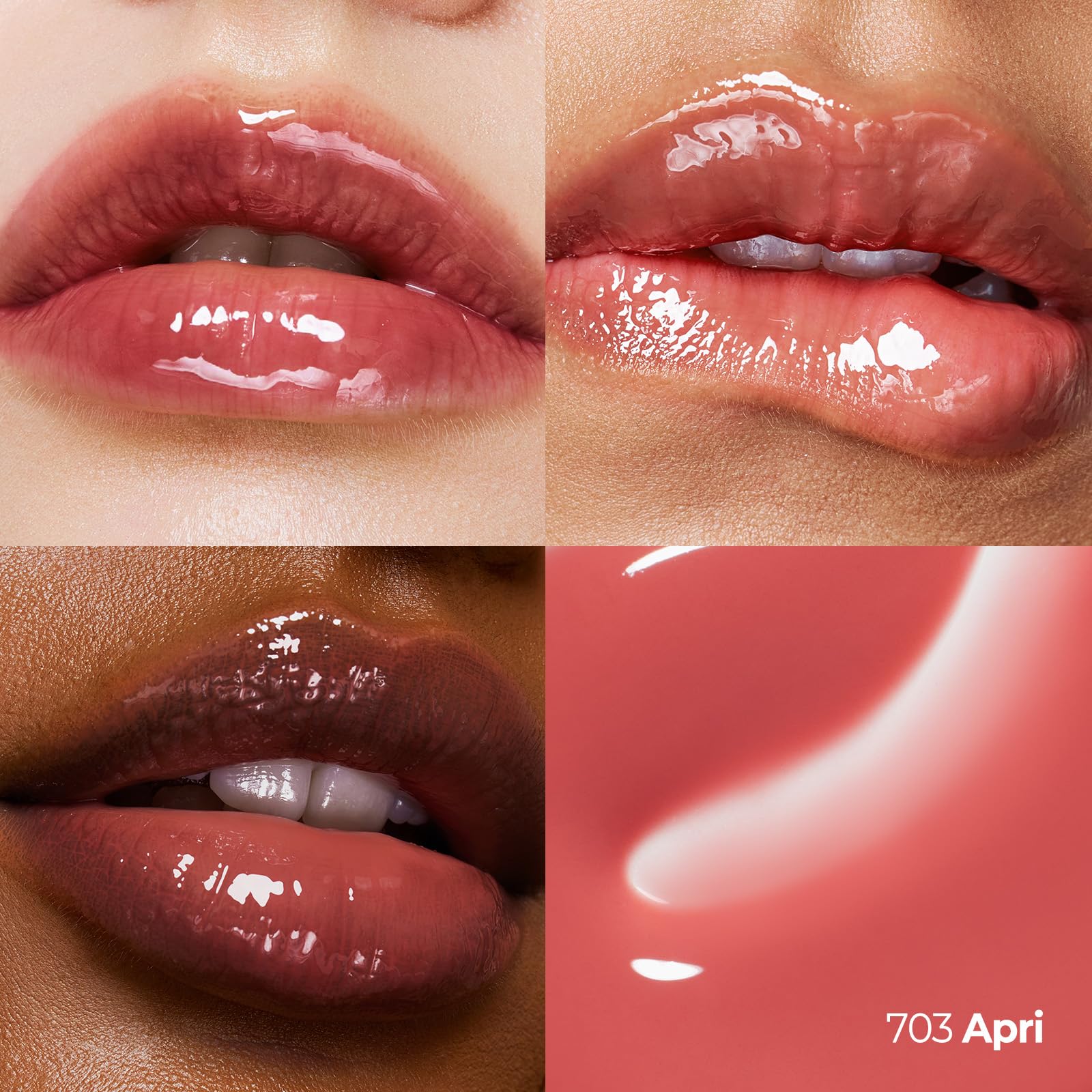 Laka Fruity Lip Glotioner, 10ml/0.33 fl.oz, Lip Gloss with High Shine Vivid Colors, Jelly tip for Hygienic & Easy Application, K-Beauty (#703 Apri) Laka buy supplements canada