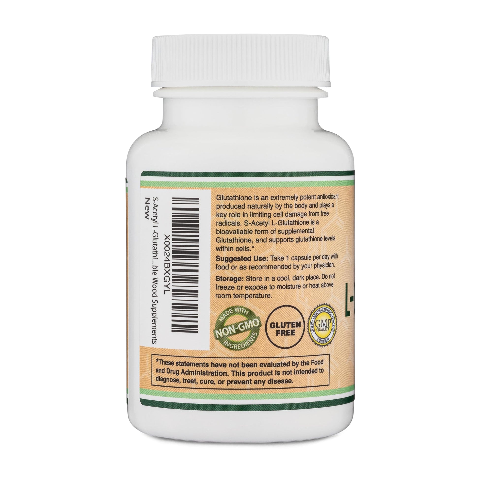 S-Acetyl L-Glutathione Capsules - 100mg, 60 Count (Acetylated Glutathione Antioxidant - More Absorbable Than Glutathione and Liposomal Glutathione, Non-GMO and Gluten Free) by Double Wood Double Wood Supplements buy supplements canada