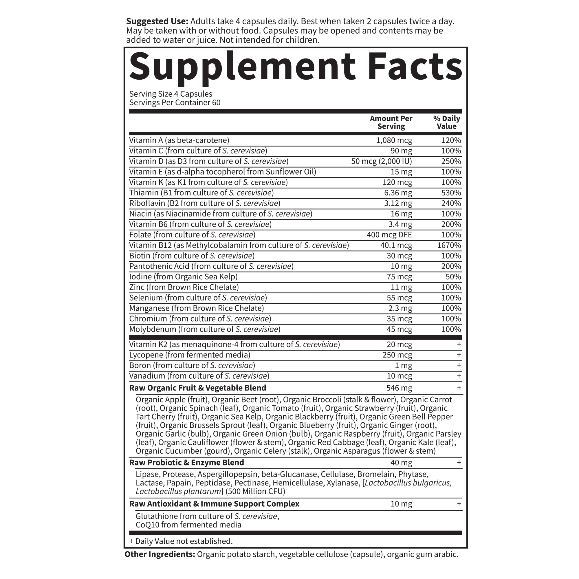 Garden of Life Multivitamin for Men - Vitamin Code 50 & Wiser Men's Raw Whole Food Vitamin Supplement with Probiotics Garden of Life buy supplements canada