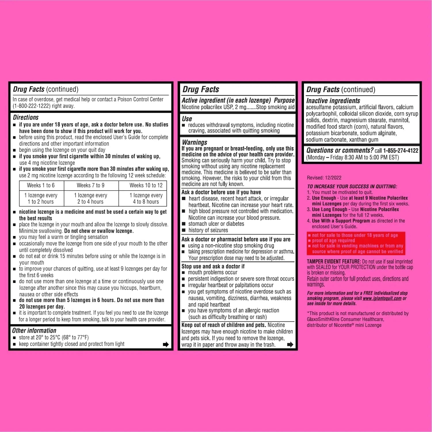 Blip NRT Nicotine Lozenge Mini's - 2mg Mint Flavor (27 Count) - Help Quit Smoking Aid, Reduce Cravings - Nicotine Replacement Blip buy supplements canada