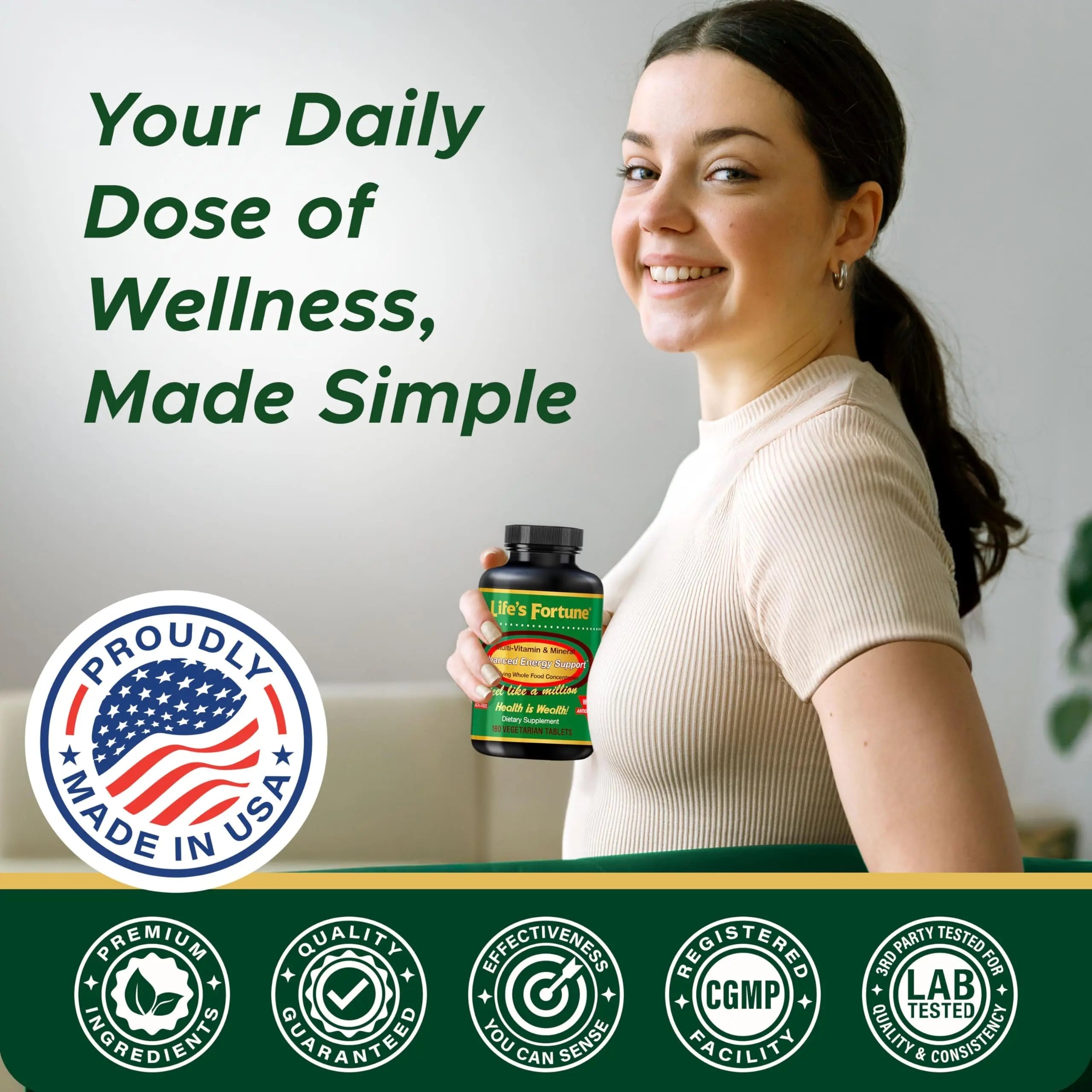 Life's Fortune Multivitamin & Mineral Supplement, Daily Natural Energy Source for Men & Women, with Superfood Greens Life's Fortune buy supplements canada