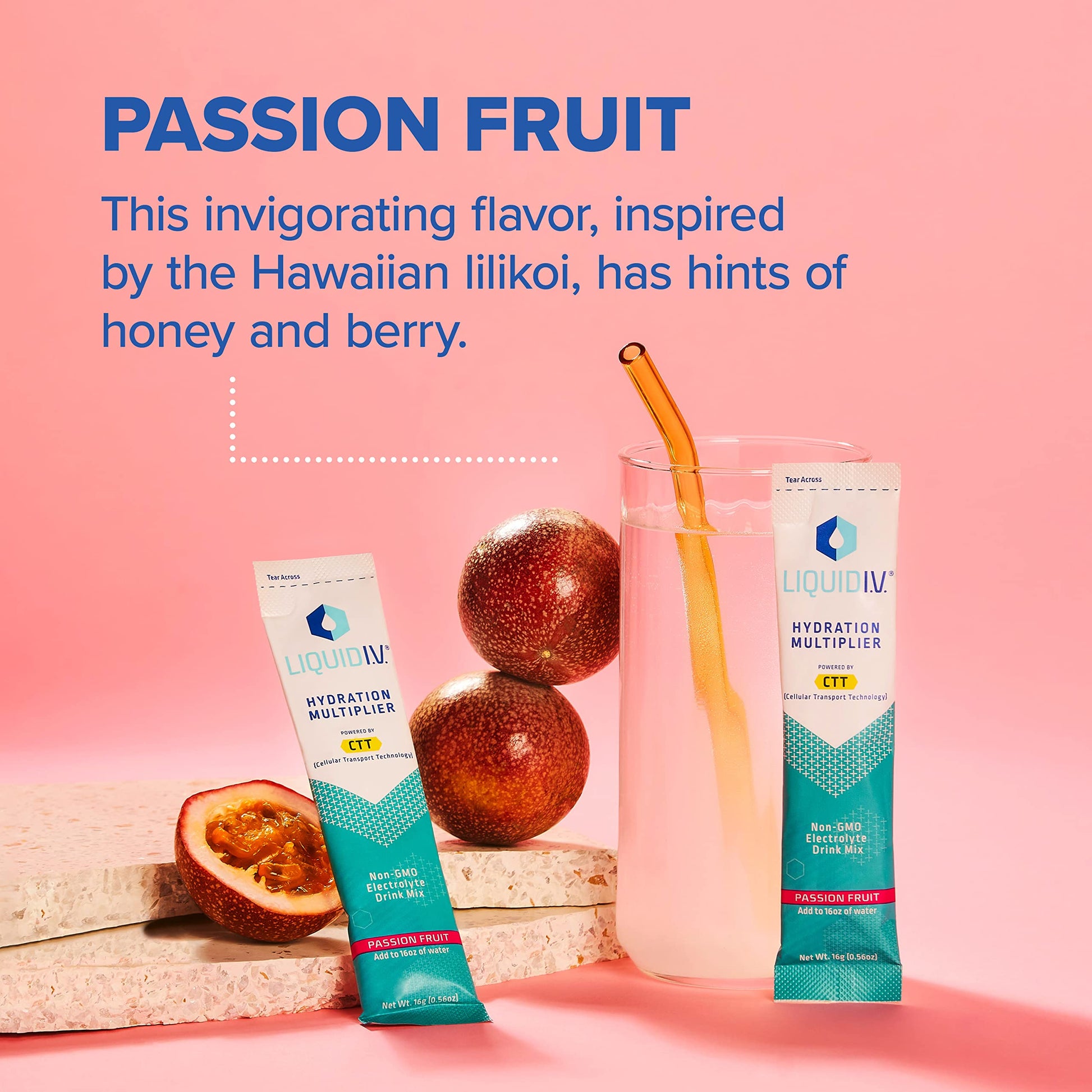 Liquid I.V. Hydration Multiplier - Passion Fruit - Hydration Powder Packets | Electrolyte Liquid I.V. buy supplements canada
