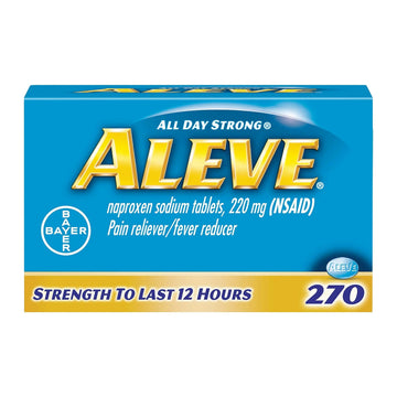 Aleve Caplets, Naproxen Sodium 220 mg (NSAID), Pain Reliever/Fever Reducer, #1 Orthopedic Surgeon Recommended, 270 Count Aleve buy supplements canada