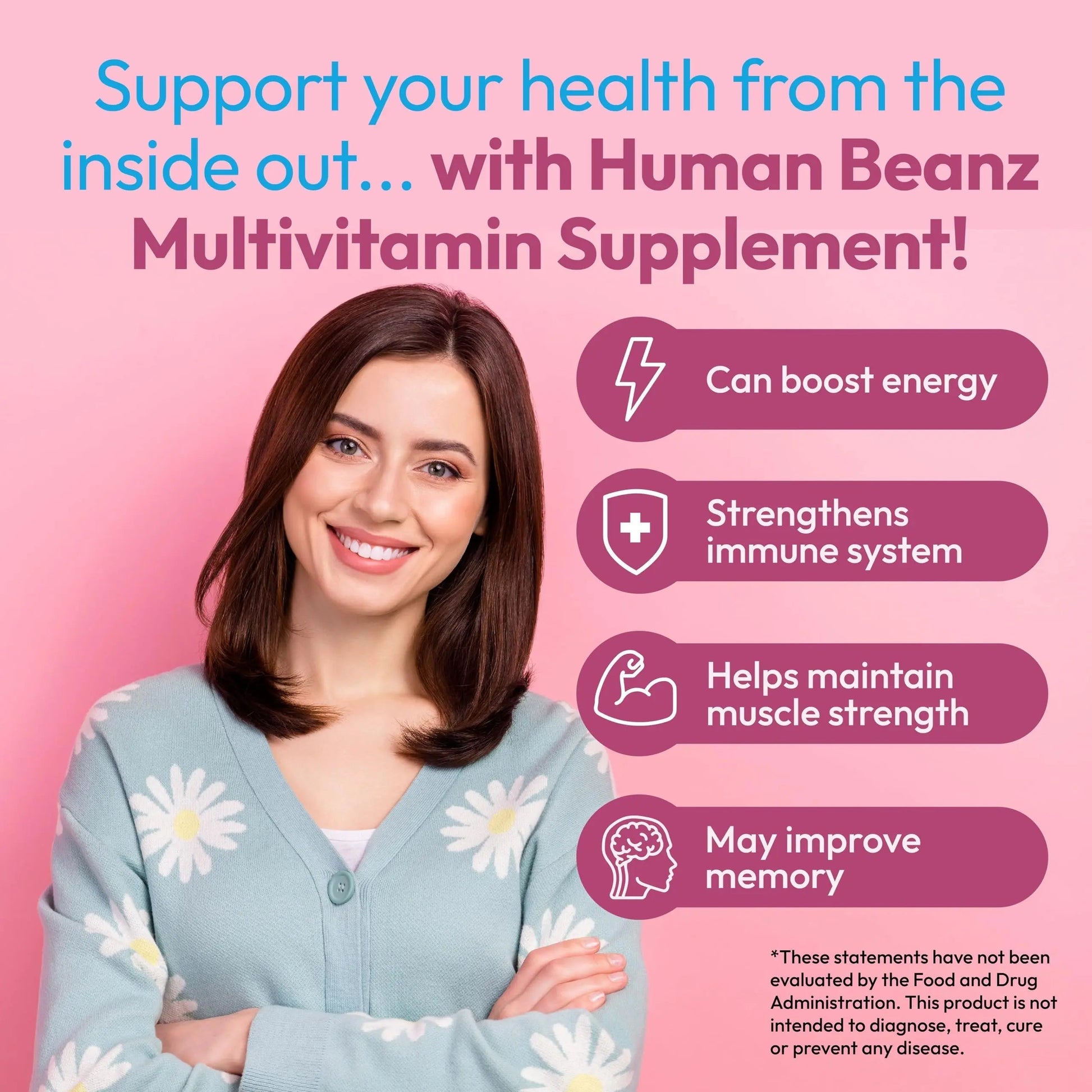 Human Beanz Multivitamin Jelly Bean Gummies with Zinc for Men and Women, Immune Support Dietary Supplements for Adults, Vegetarian Human Beanz buy supplements canada