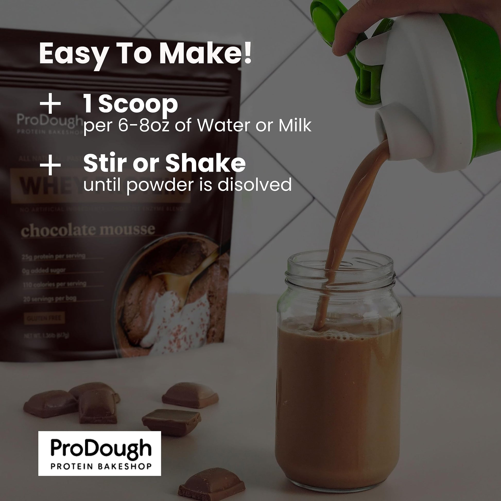 ProDough Gourmet Whey Isolate Hydrolized Protein Powder for Shake Mix- Easy Digest ProDough Protein Bakeshop buy supplements canada