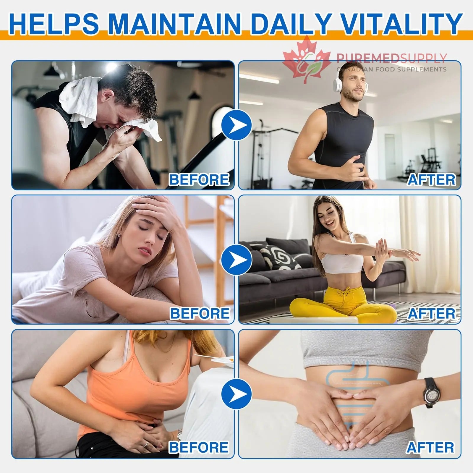 8-in-1 Magnesium Complex Supplement 90 Count, Magnesium Complex Capsules with Magnesium Glycinate, Citrate, Malate, Taurate, Easy Absorption for Sleep, Muscle Relaxation, Nerve & Heart Health, Energy BOIUOITI buy supplements canada