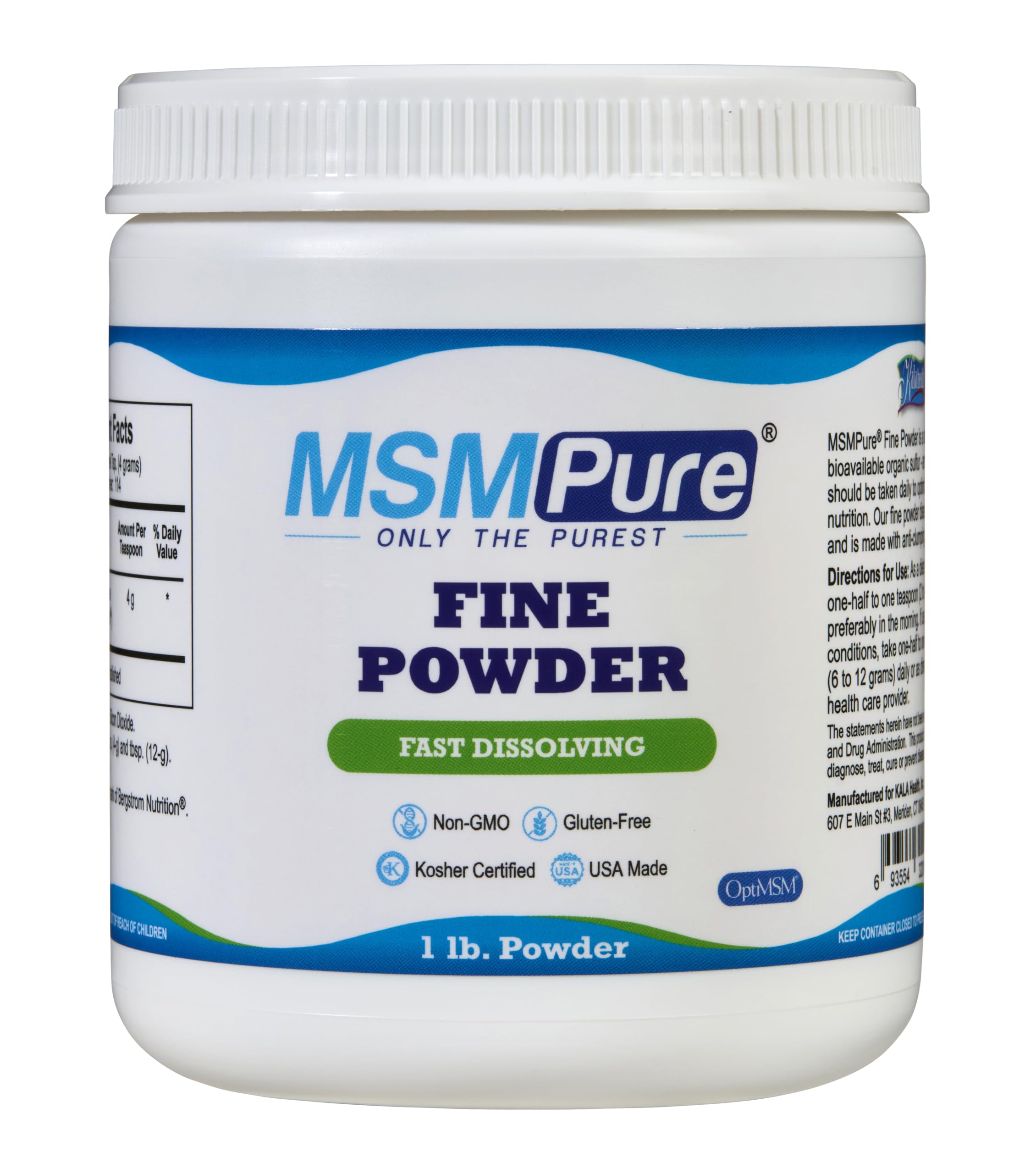 KALA HEALTH MSMPure Fine Powder 1lb and Muscle & Joint Cream 2oz Bundle KALA HEALTH buy supplements canada