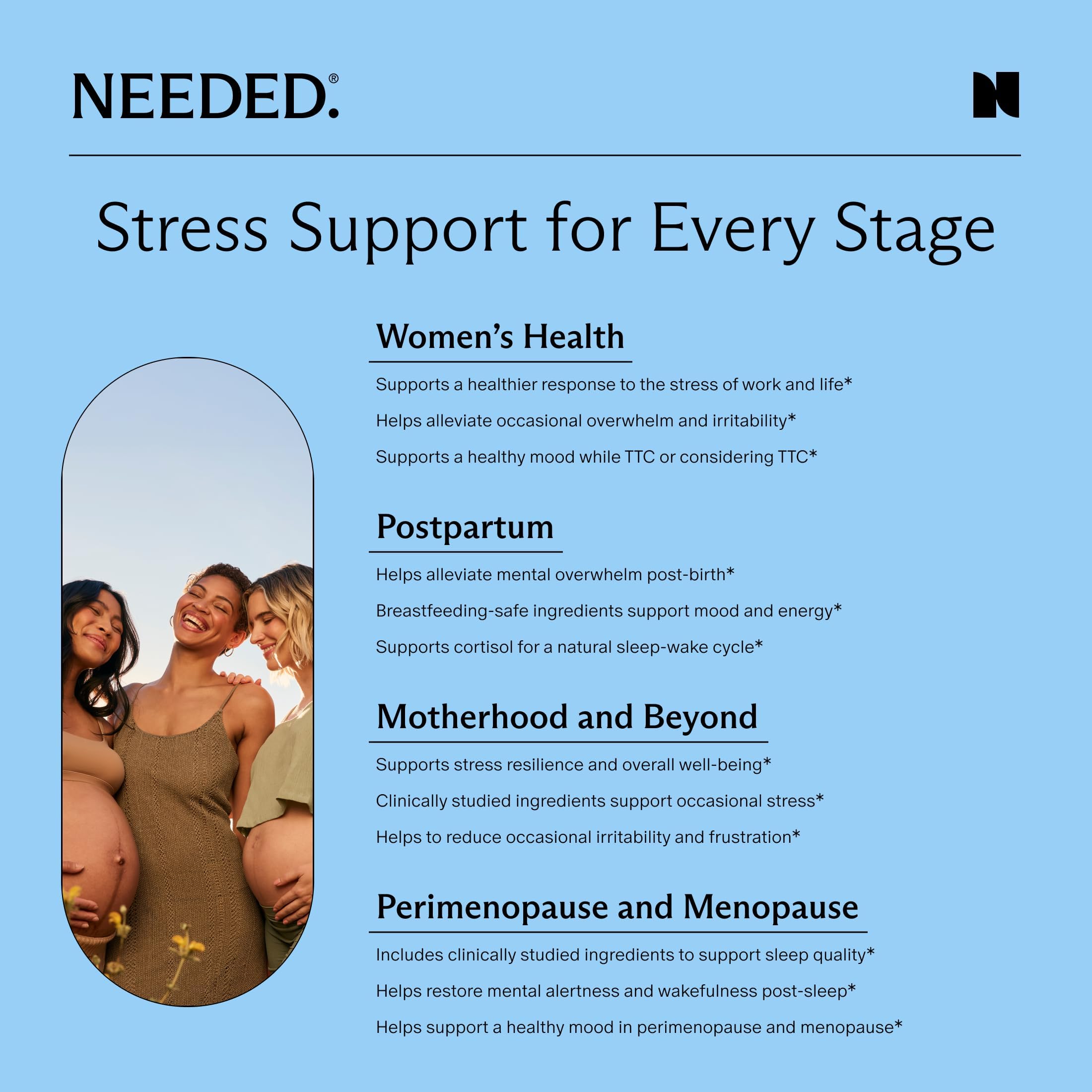 Needed. Stress Support - Herbal Blend Supporting Mood, Energy, and Hormone Balance for Women - Herbal Supplement of Shatavari, Ashwagandha, Rhodiola - Non-GMO - 30 Day Supply - 120 Capsules Needed. buy supplements canada