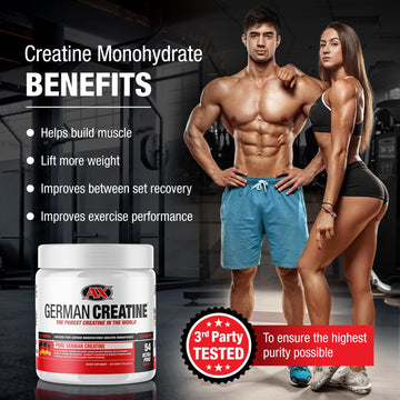 German Creatine - Micronized Creatine Monohydrate Powder, 99.99% Pure Creapure for Muscle Growth, Strength & Performance, Supports Muscle Recovery, 3rd Party Tested German Creatine buy supplements canada