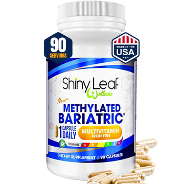 Shiny Leaf Methylated Bariatric Multivitamin Without Iron – Vitamins for Gastric Bypass & Sleeve, 1 Daily Capsule W Methylated Folate, B12, A, C, D, K Shiny Leaf buy supplements canada