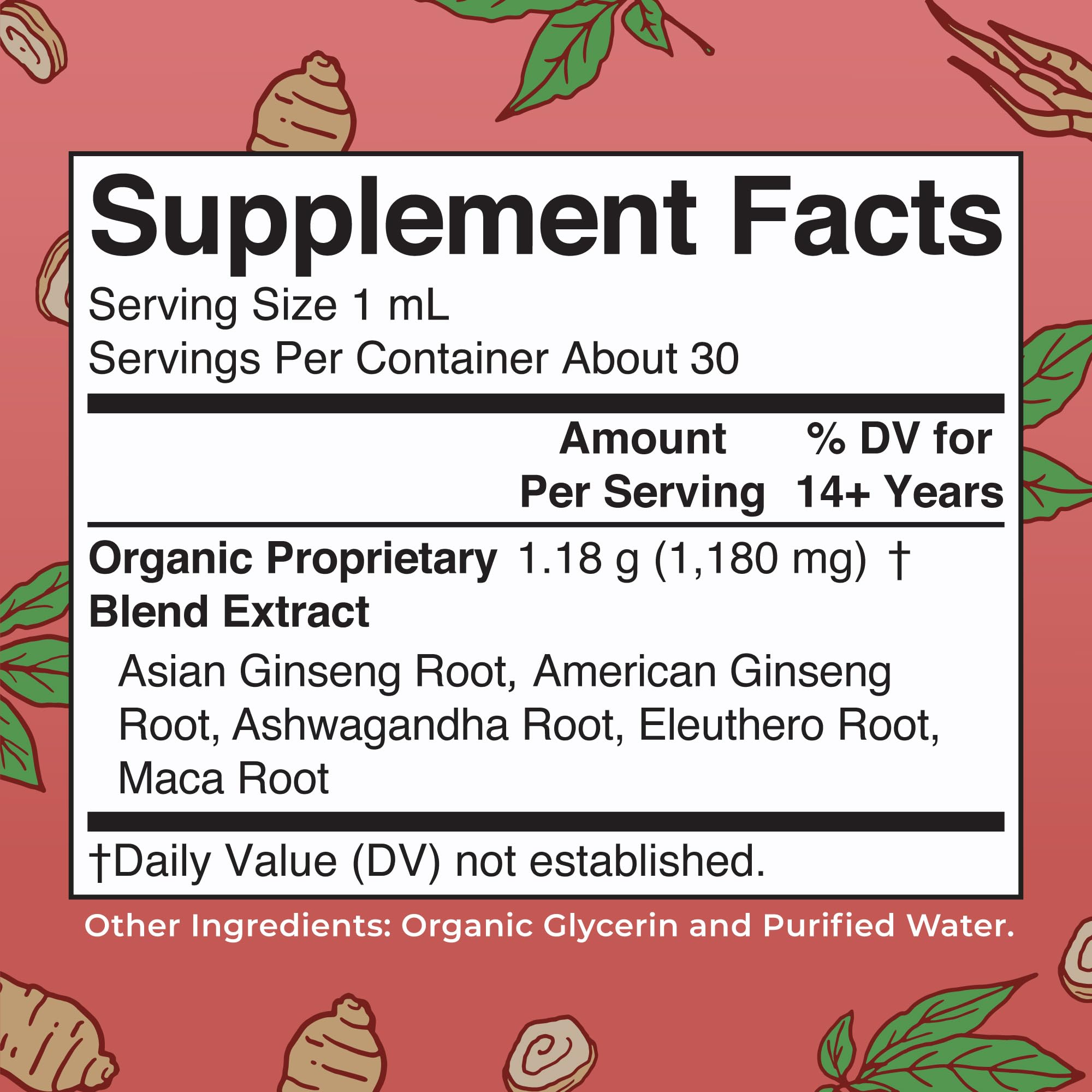 MaryRuth Organics Herbal Supplement for Brain Function | Boost Energy | Memory | Vitality USDA | Ginseng with Ashwagandha | Eleuthero and Maca Root Extract | 1 Fl Oz MARYRUTH'S buy supplements canada