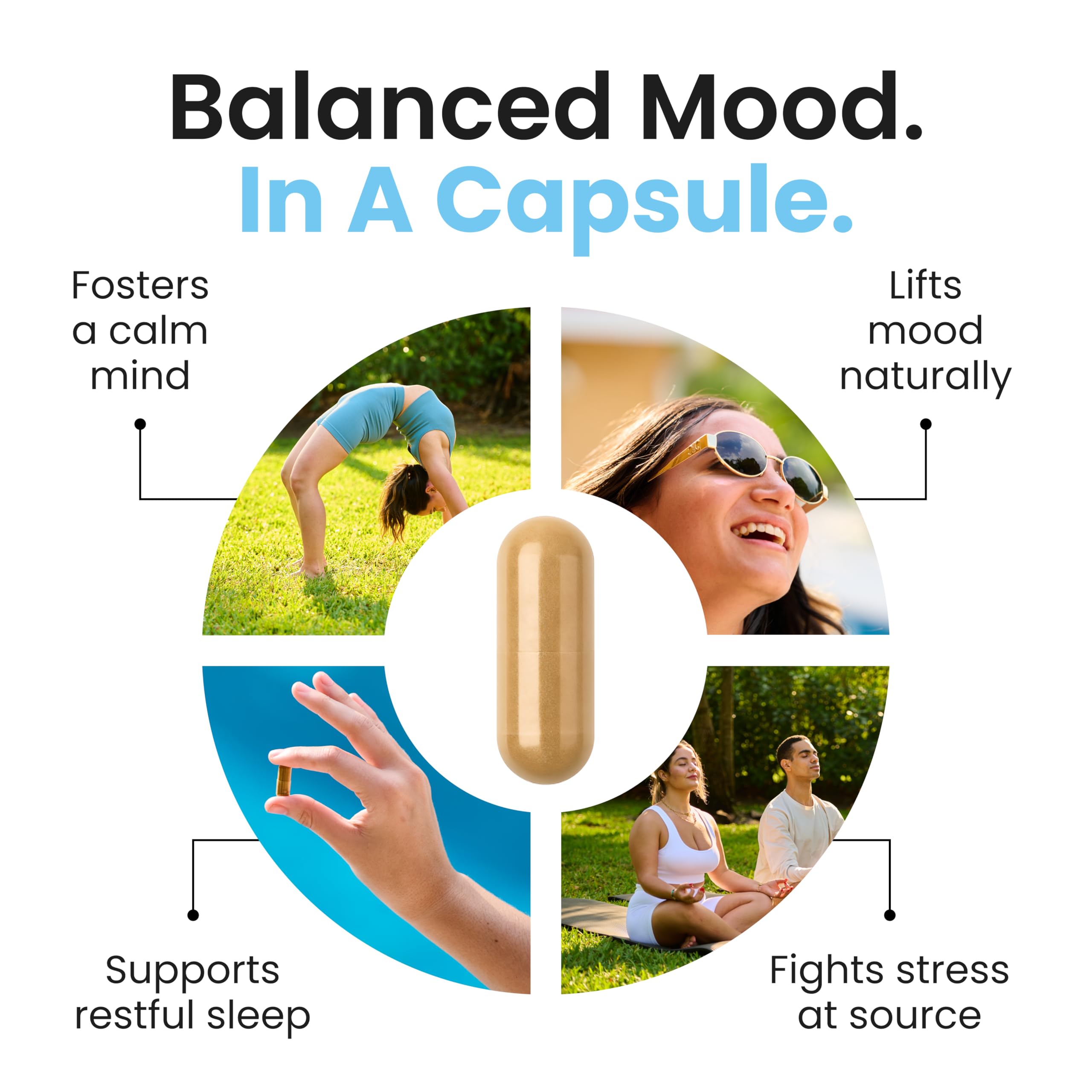 Ultisana UltiChill Stress Relief Supplement, Non-Drowsy | for Enhanced Mood, Immune Booster & Sleep Support | Magnesium Glycinate, Vitamin B6, KSM-66 Ashwagandha, Turmeric & 5-HTP | Non-GMO, 60 Count Ultisana buy supplements canada