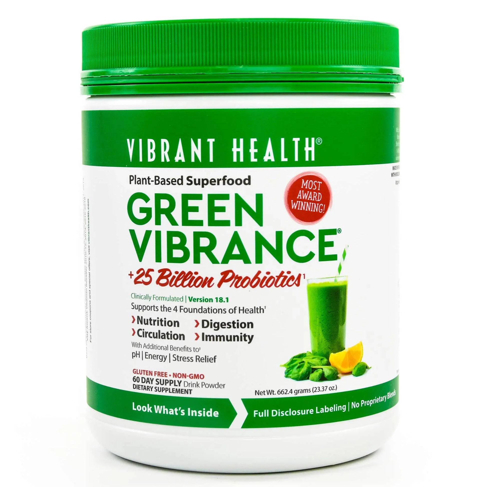 Vibrant Health Green Vibrance Powder, 23.28 oz Vibrant Health buy supplements canada