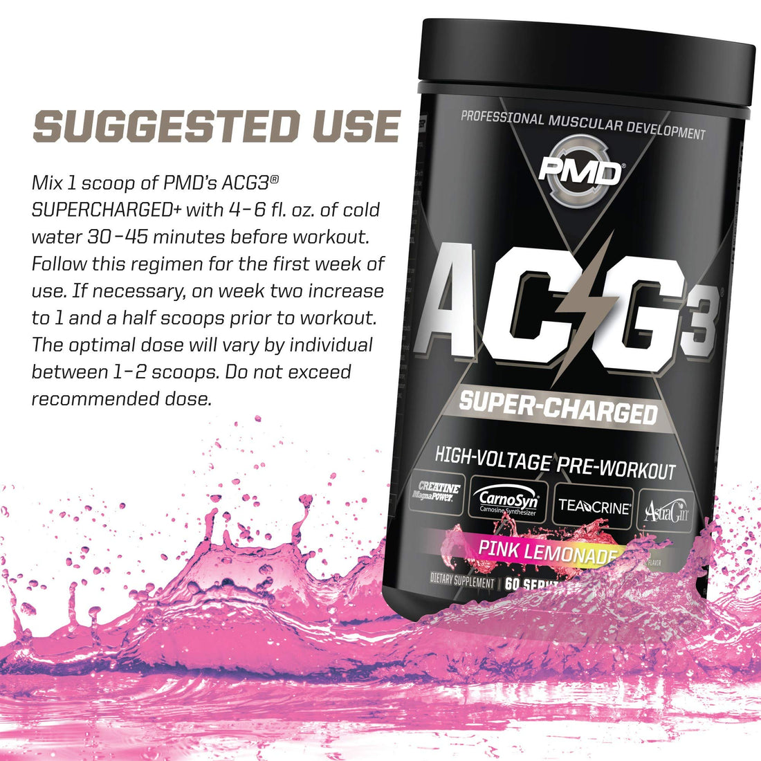 PMD Sports ACG3 Supercharged - Pre Workout - Powerful Strength, High Energy, Maximize PMD buy supplements canada