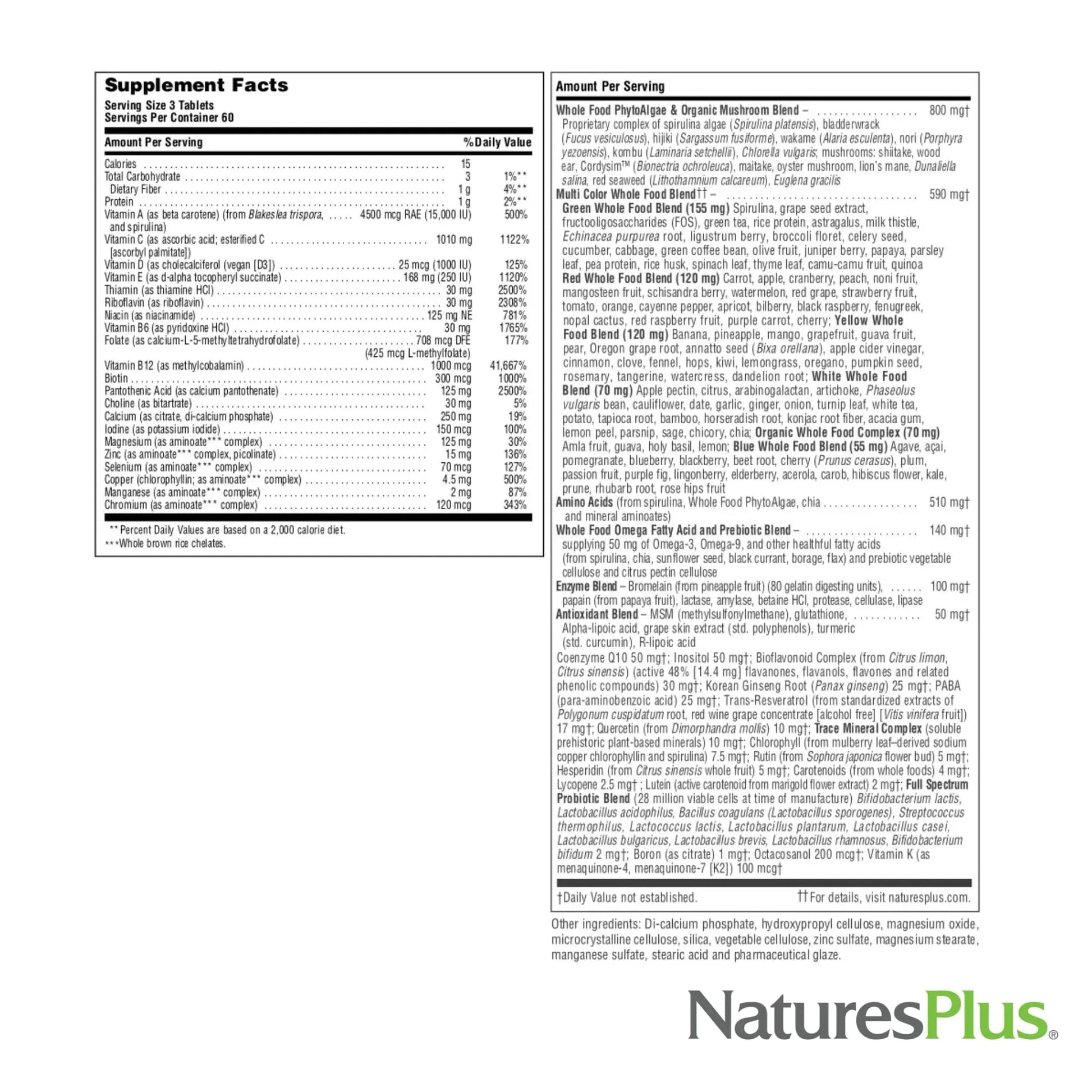 NaturesPlus Source of Life Gold Multivitamin - 180 Tablets - with Vitamins D3 & B12 - Blood, Bone & Immune Support NaturesPlus buy supplements canada