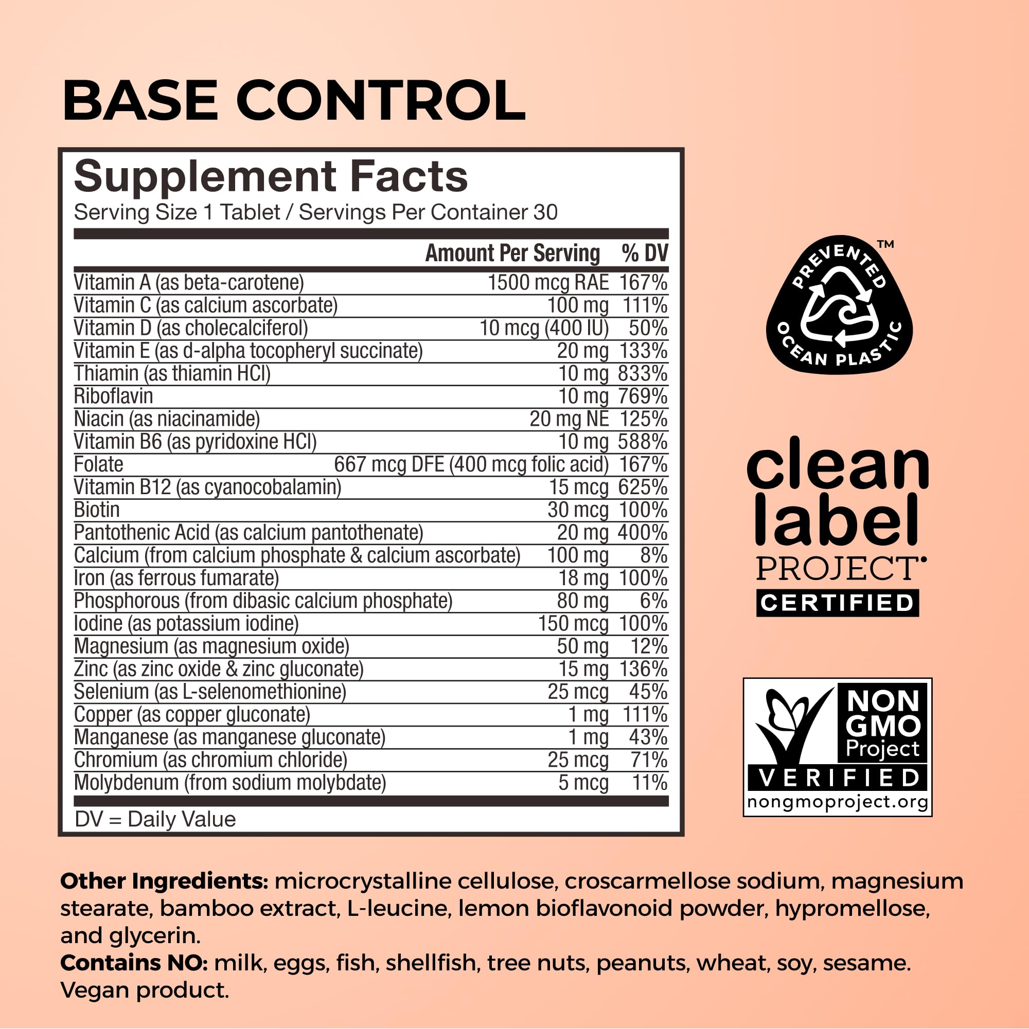 HUM Base Control Multivitamin for Women with Vitamin C, Iron, Biotin, Zinc, B Complex, Daily Women's Multivitamin, 22 Essential Vitamins & Minerals HUM buy supplements canada