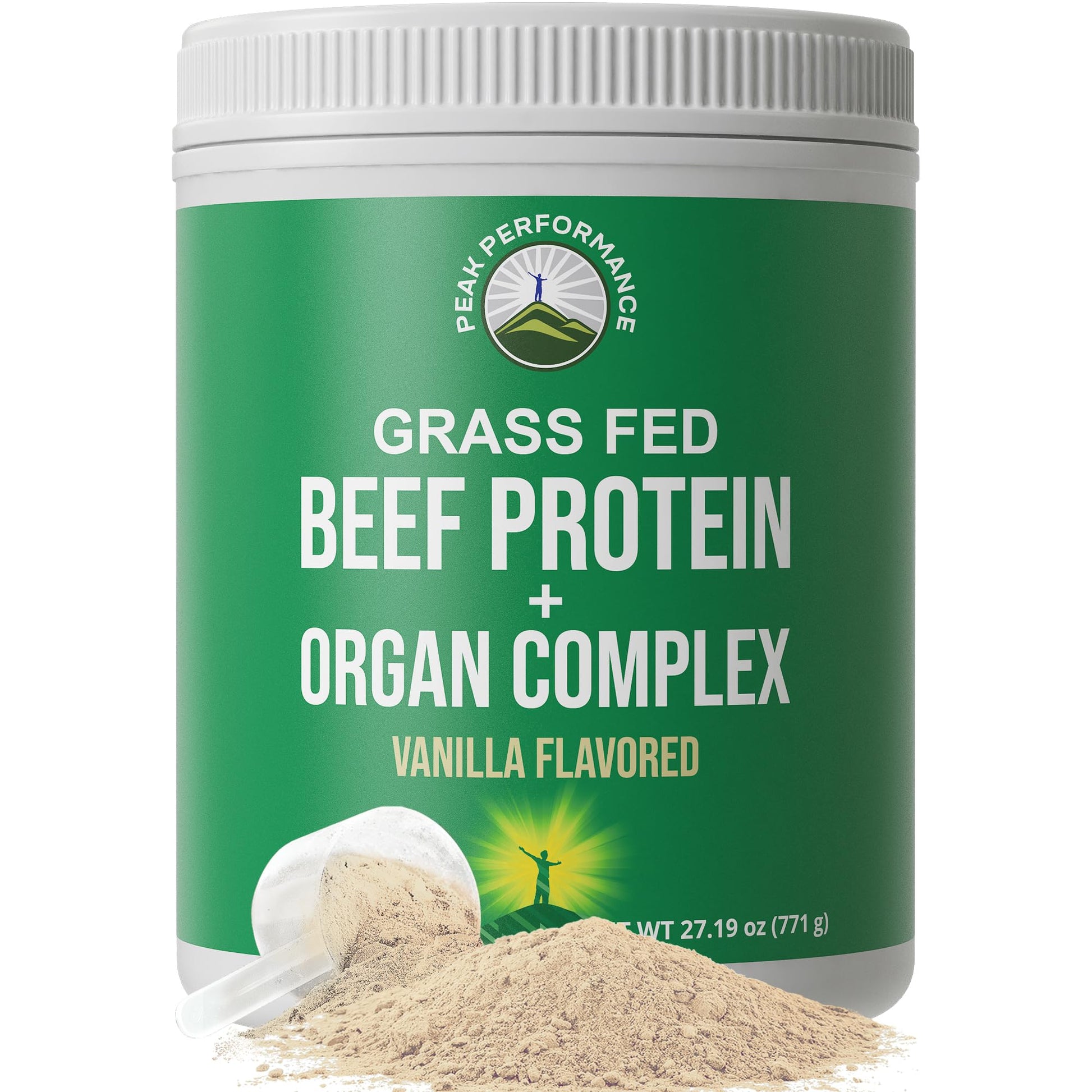 Grass Fed Beef Protein Powder + Organ Complex. Lactose Free Great Tasting Beef Protein Isolate. Animal Based Non Dairy No Whey Paleo Carnivore Supplement for Muscle Building. Vanilla Flavor Peak Performance buy supplements canada