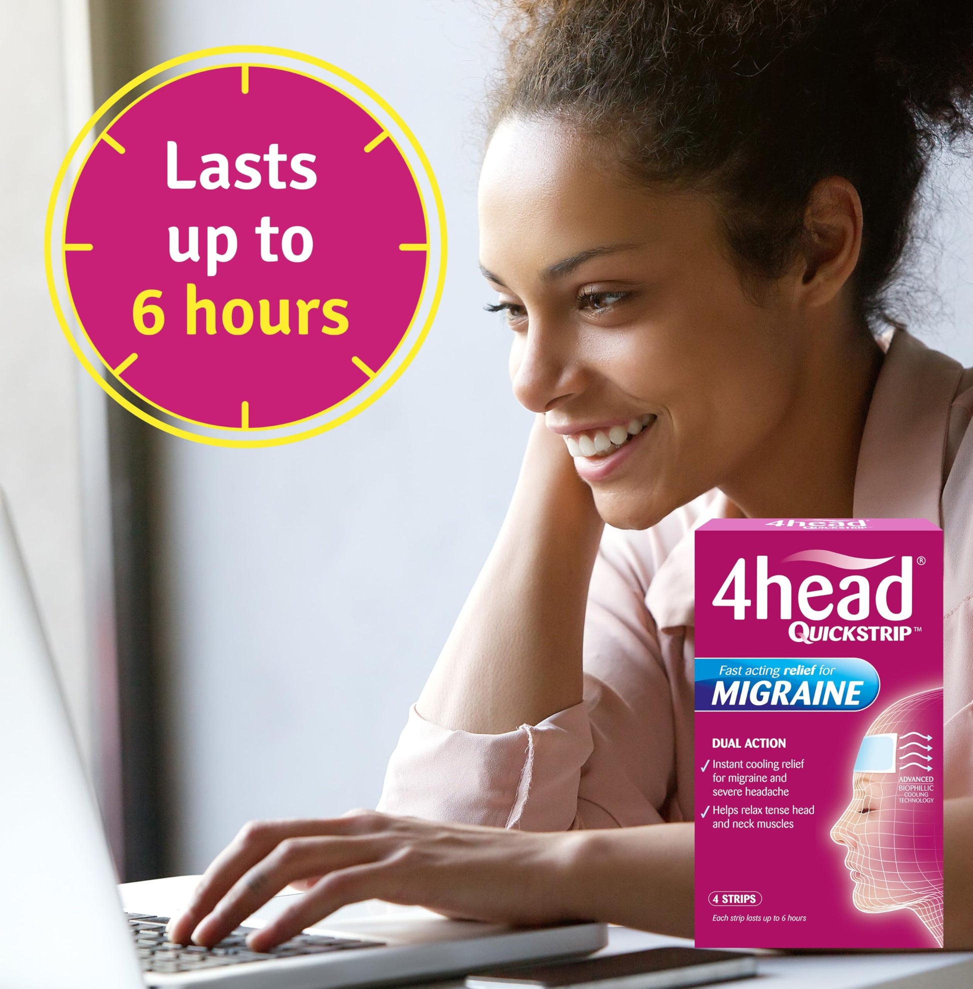 4Head Quickstrip Headache and Migraine Relief Strips - Pack of 4 4 Head buy supplements canada