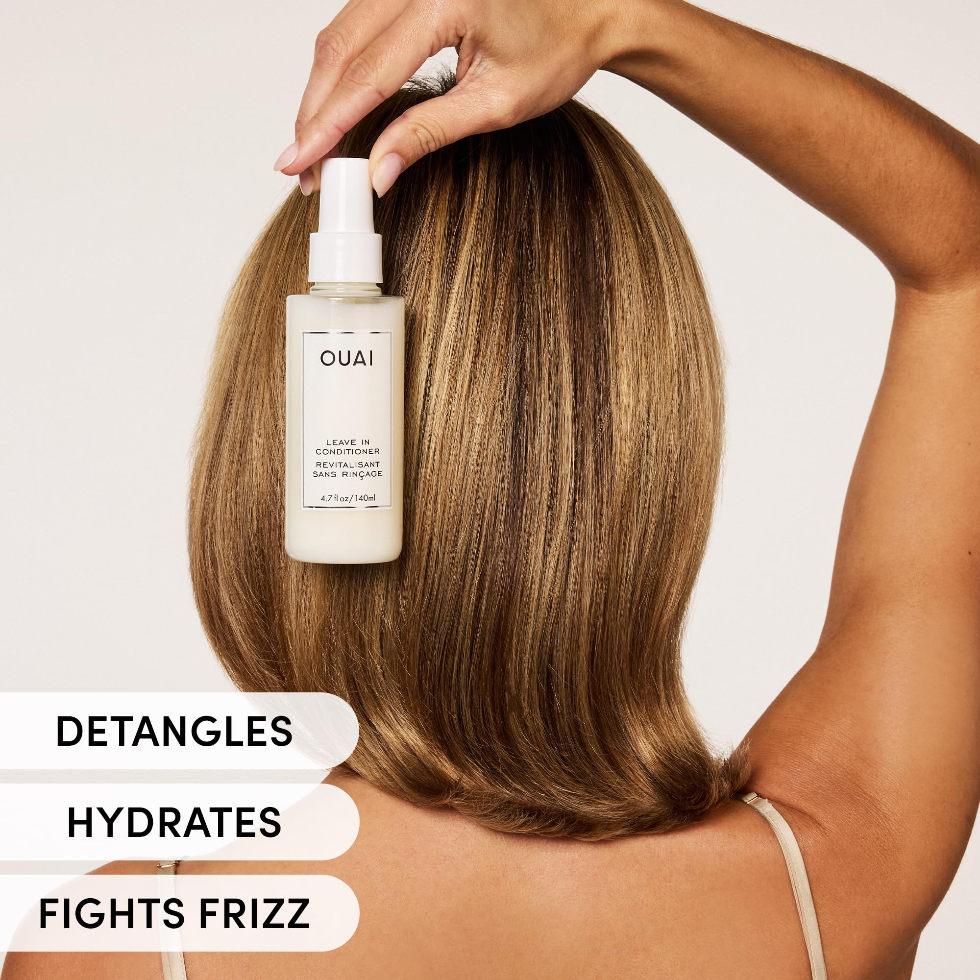 OUAI Leave In Conditioner & Heat Protectant for Hair - Prep Hair for Styling or Use as Detangling Spray to Fight Frizz & Flyaways - No Parabens, Sulfates or Phthalates (4.7 oz) OUAI buy supplements canada
