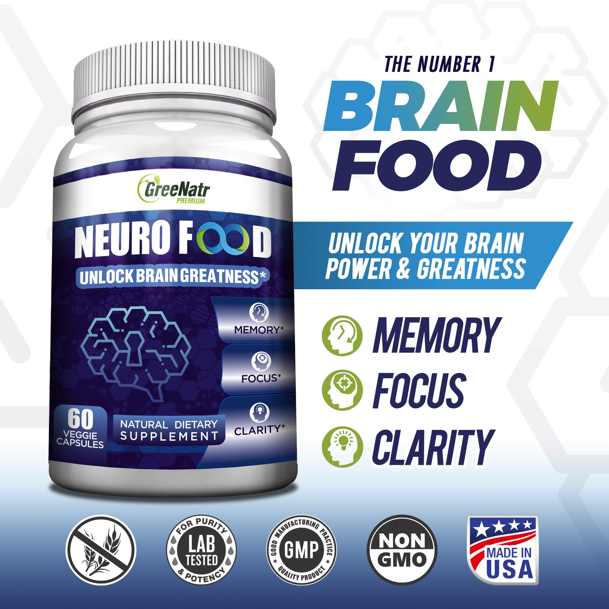 GreeNatr Brain Supplement with B12 Vitamin for Enhanced Memory, Energy, Focus, and Clarity GreeNatr buy supplements canada