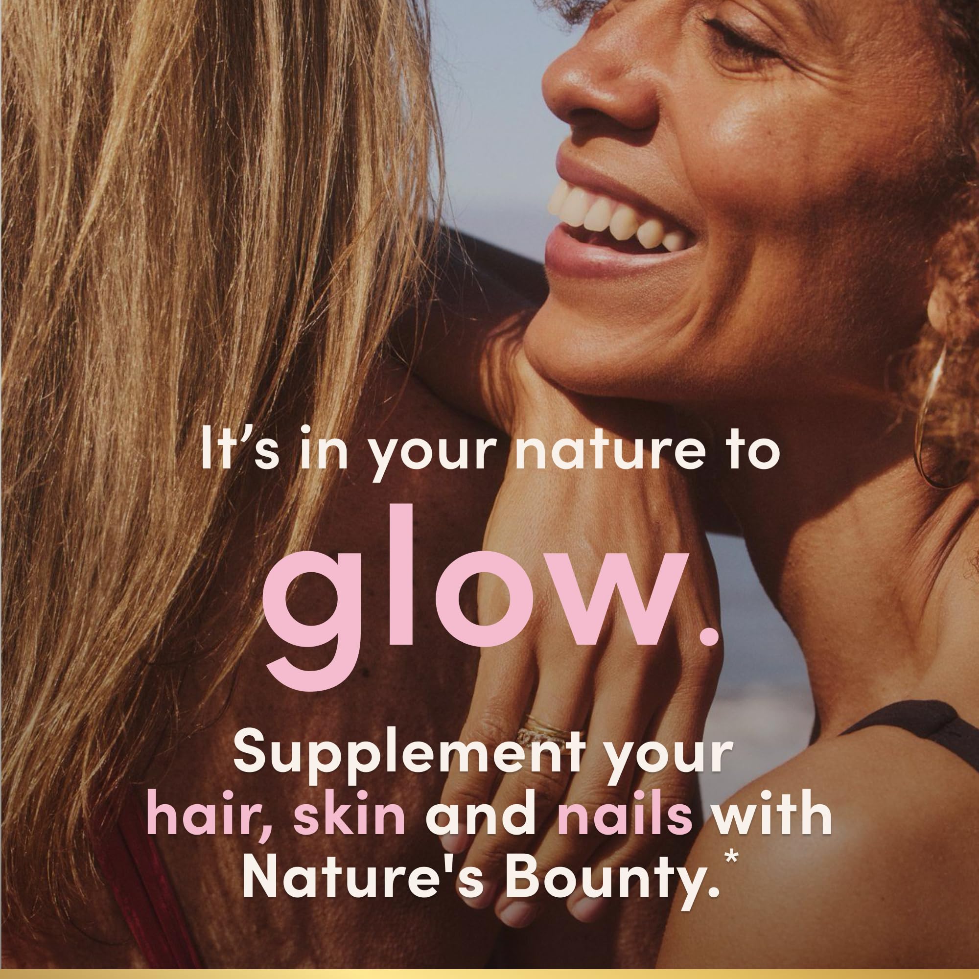 Nature's Bounty Optimal Solutions Hair, Skin & Nails with Biotin and Collagen, Citrus-Flavored Gummies Vitamin Supplement, 2500 mcg, 80 Ct, 40 Total Servings Nature's Bounty buy supplements canada