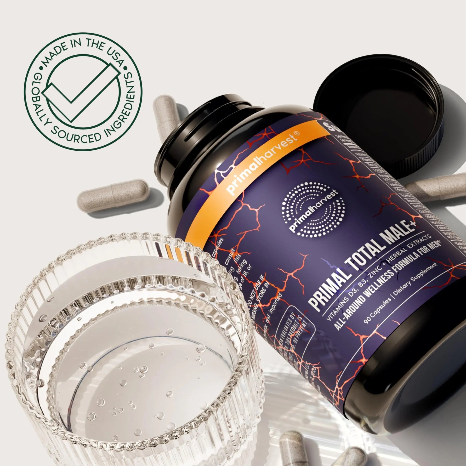 Primal Harvest Total Male+ Multivitamin for Men Vitamins, Minerals and Herbal Support for Energy, Vitality, Immune Health Primal Harvest buy supplements canada