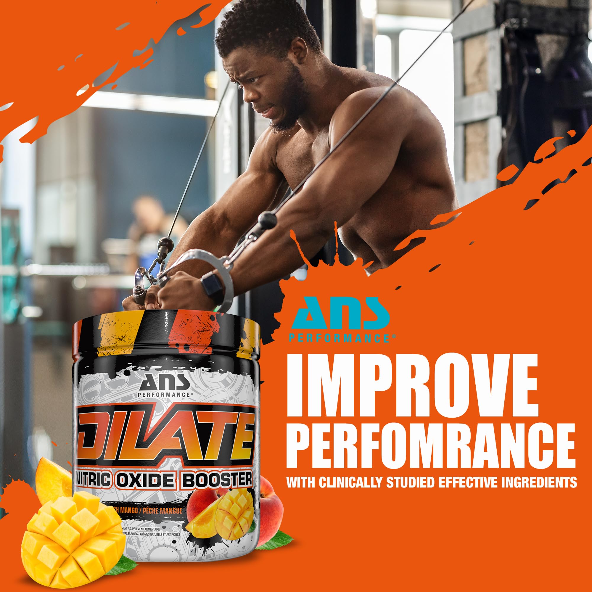ANS Performance Dilate Pump PreWorkout Powder - Dietary Supplement - Maximizes ANS Performance buy supplements canada