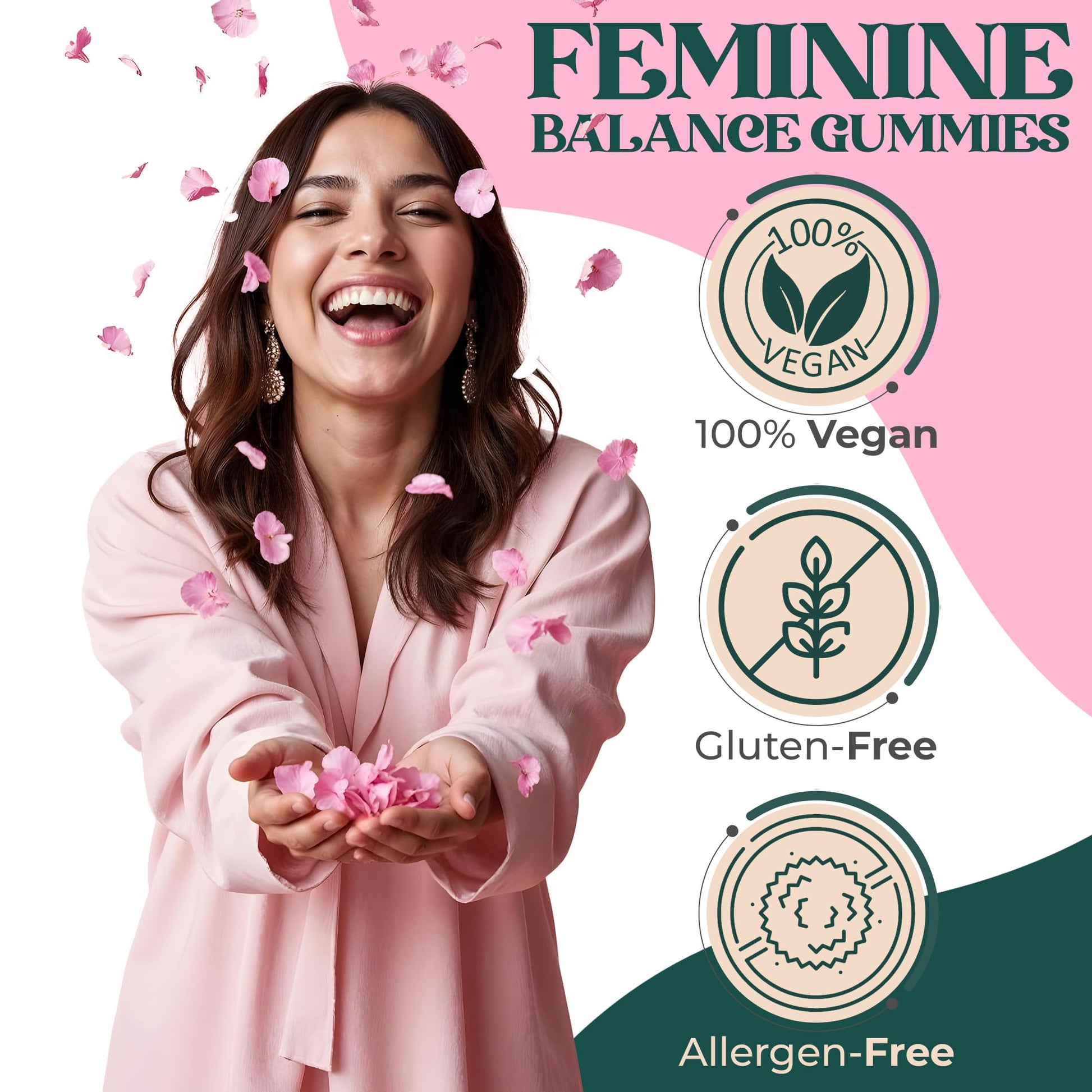 ORGANIC UPLIFT Premium Feminine Balance Gummies - for Women’s Health & Wellness - Immune Support - Vegan, Gluten-Free - Hawaiian Pineapple - 90 Gummies - 45 Servings ORGANIC UPLIFT buy supplements canada