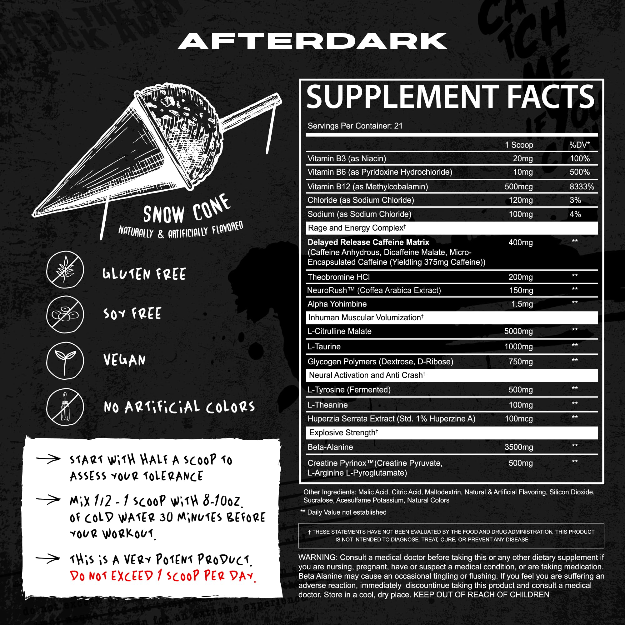AFTERDARK INHUMAN Pre-Workout Powder, Enhanced Mind-Muscle Connection AFTERDARK buy supplements canada