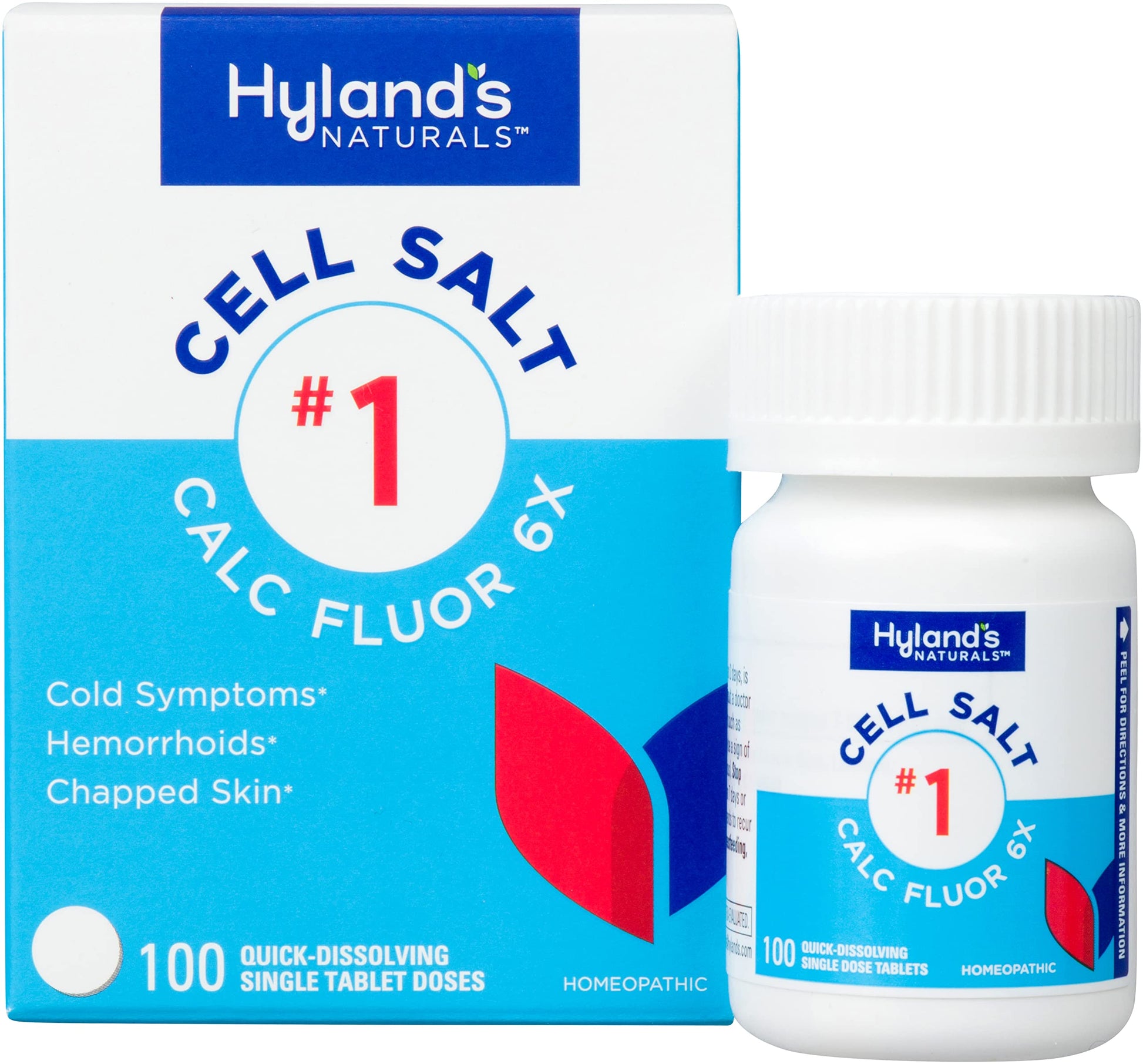Hyland's Cell Salt No. 1 Calc Fluor 6X Tablets, Natural Relief of Colds, Hemorrhoids and Chapped Skin, Quick Dissolving Tablets, 100 Count Hyland's buy supplements canada
