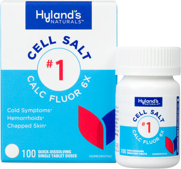 Hyland's Cell Salt No. 1 Calc Fluor 6X Tablets, Natural Relief of Colds, Hemorrhoids and Chapped Skin, Quick Dissolving Tablets, 100 Count Hyland's buy supplements canada