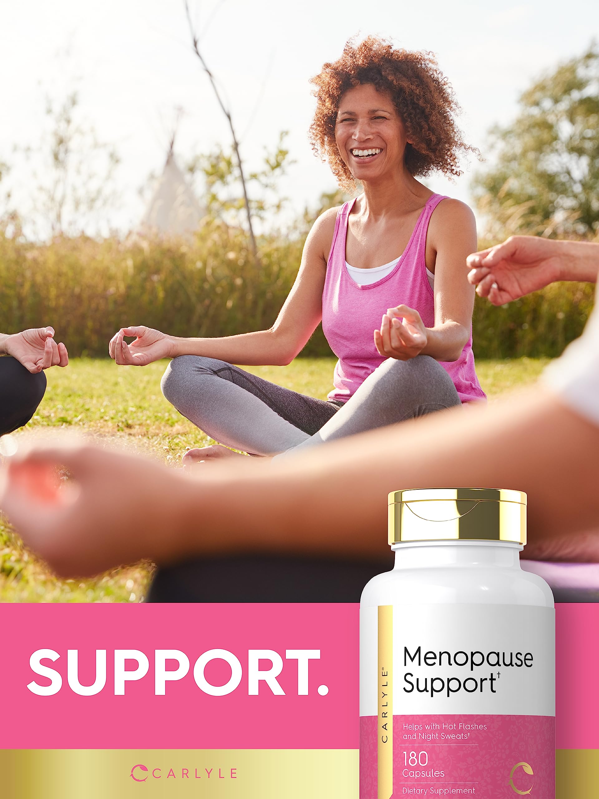 Carlyle Menopause Supplement for Women | 180 Capsules | Helps with Hot Flashes and Night Sweats | Non-GMO, Gluten Free Menopause Support Carlyle buy supplements canada