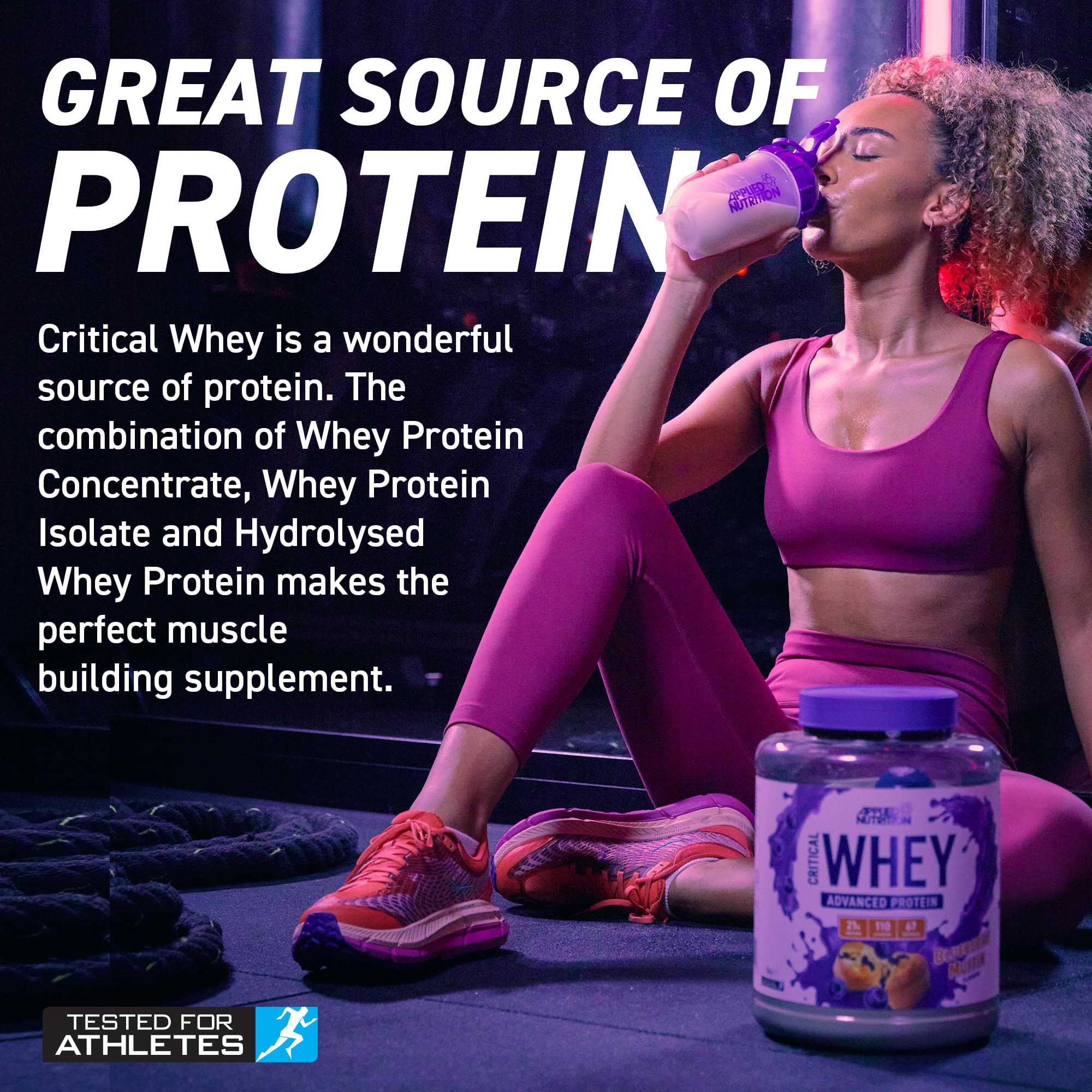 Applied Nutrition Critical Whey Protein Powder 2kg - High Protein Powder, Protein Milkshake Applied Nutrition buy supplements canada